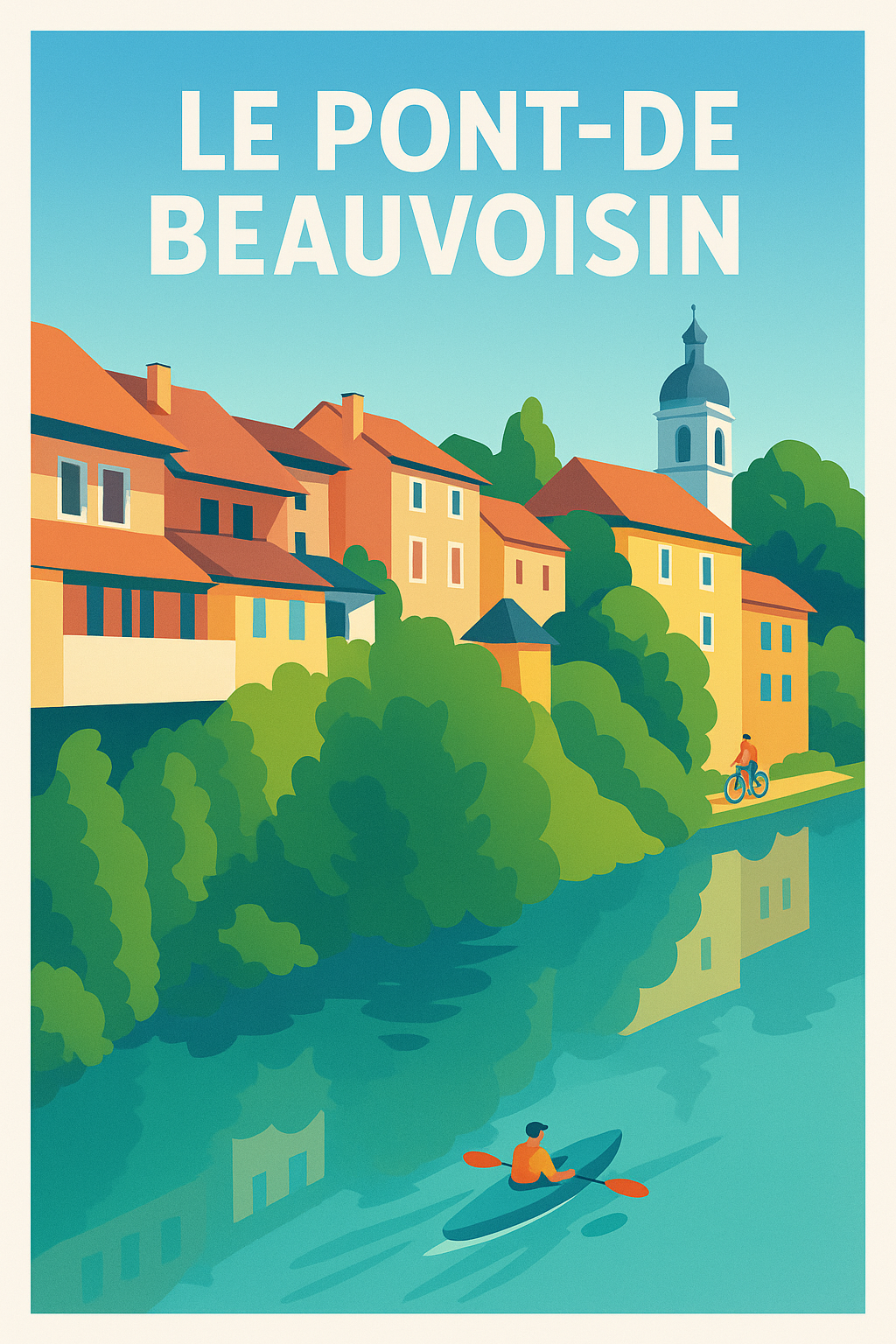 Affiche de Le Pont-de-Beauvoisin - Charme paisible au fil de l'eau