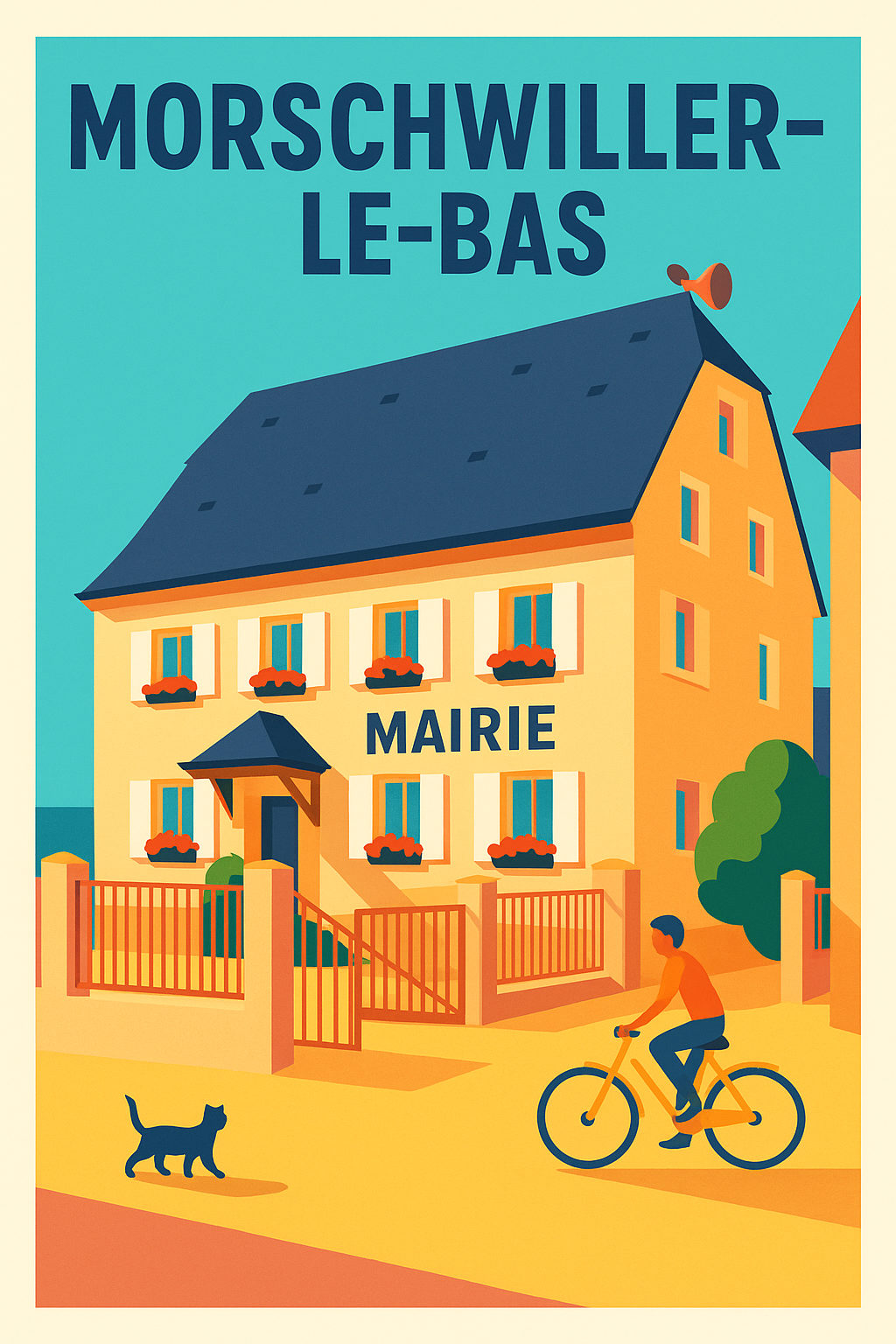 Affiche de Morschwiller-le-Bas - La mairie au cœur de la vie locale