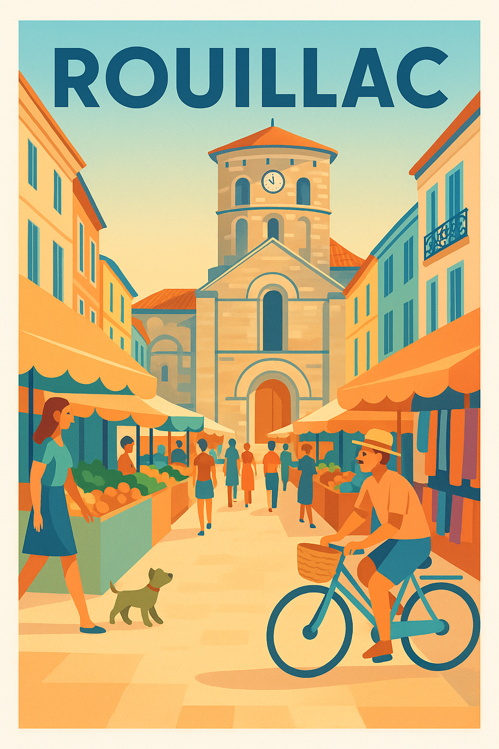 Affiche de Rouillac - L'art de vivre au cœur du marché animé