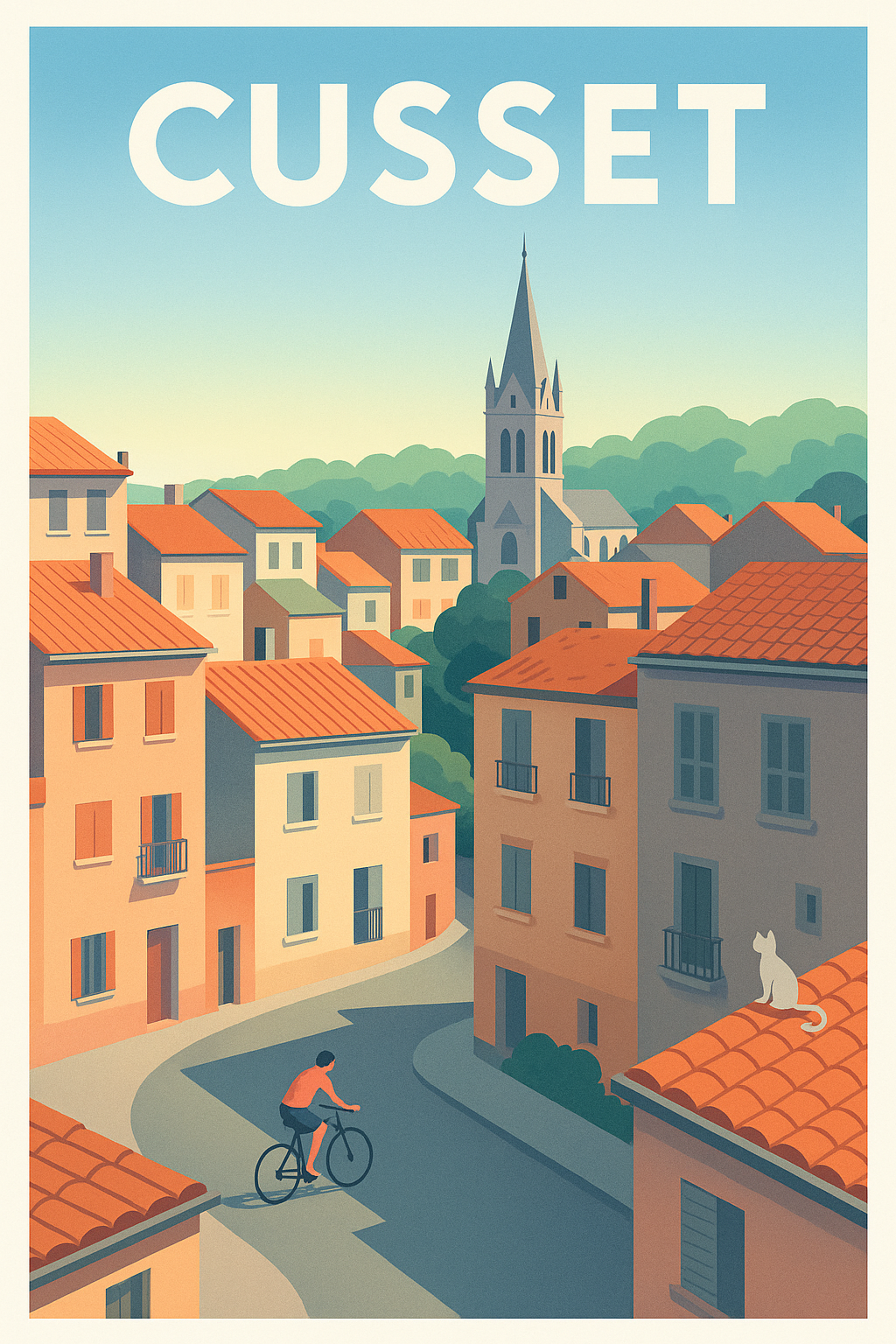 Affiche de Cusset - Charme paisible au cœur de la ville