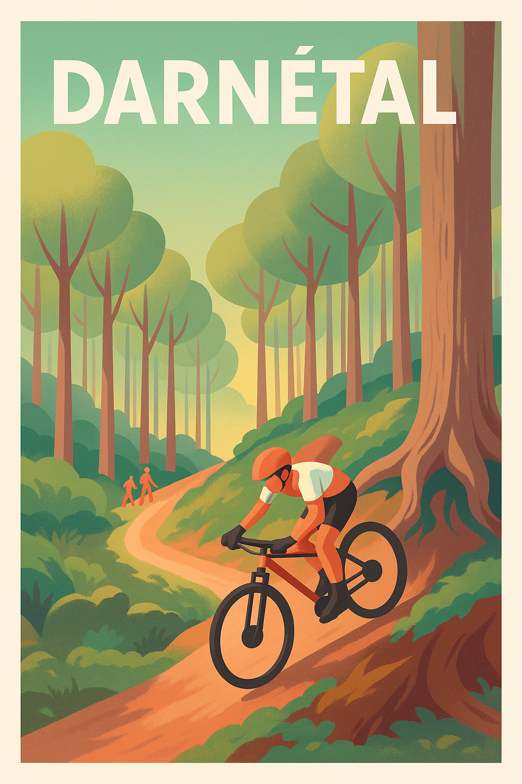 Affiche de Darnétal - Aventure et nature à vélo