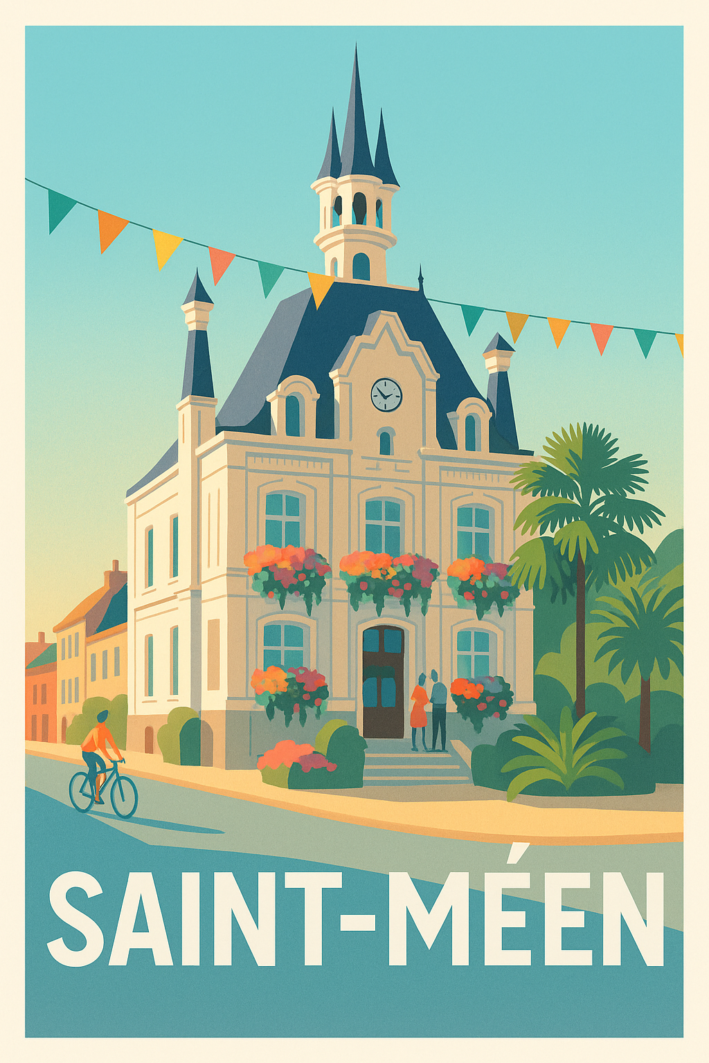 Affiche de Saint-Méen - Charme intemporel au cœur de la Bretagne