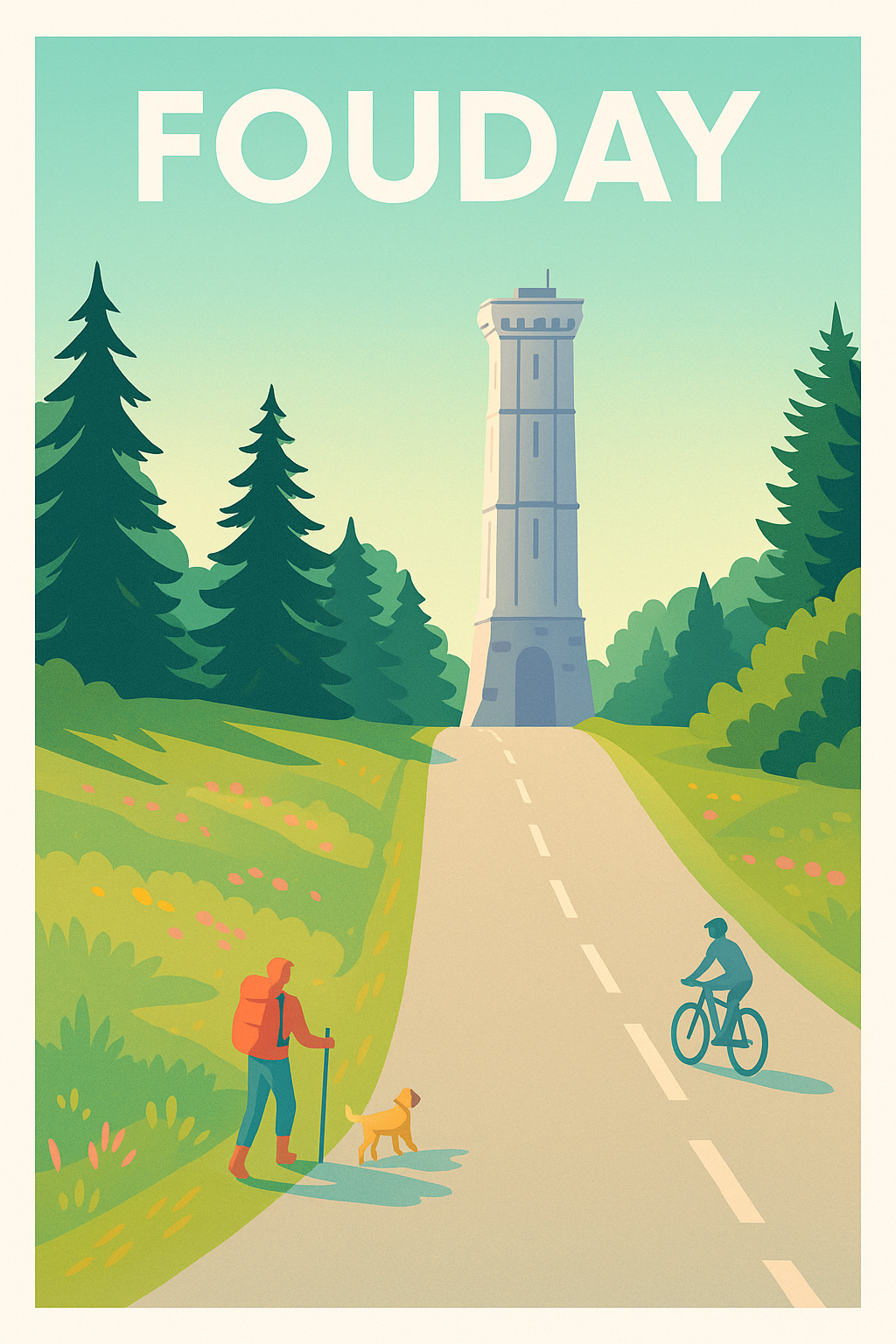 Affiche Fouday — Évasion nature et patrimoine · poster d'art de Fouday