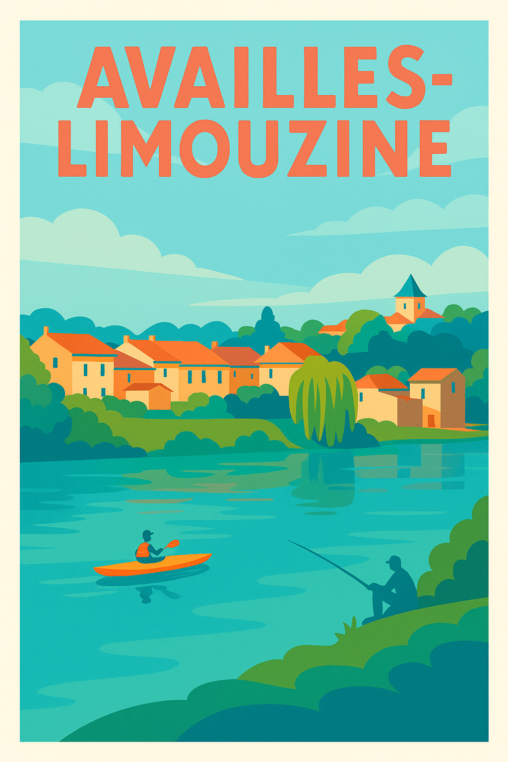 Affiche de Availles-Limouzine - Sérénité au fil de l'eau