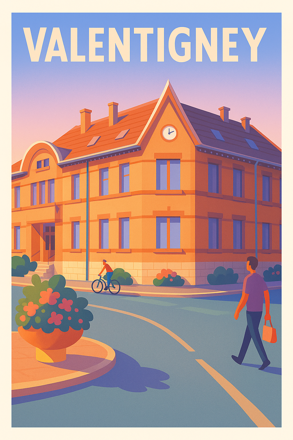 Affiche de Valentigney - Charme et sérénité architecturale