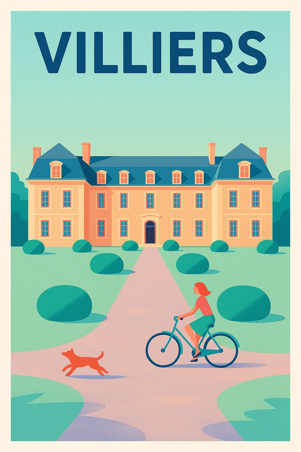 Affiche de Villiers - Charme bucolique et douceur de vivre