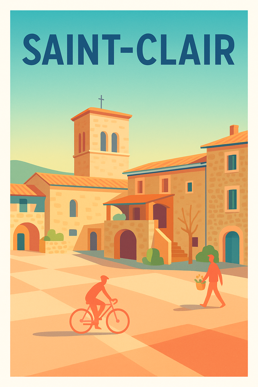Affiche de Saint-Clair - Charme provençal et douceur de vivre