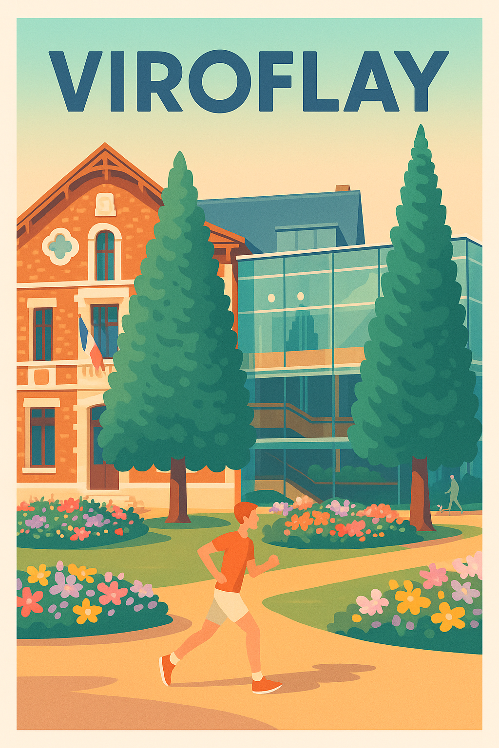 Affiche de Viroflay - Harmonie entre tradition et modernité