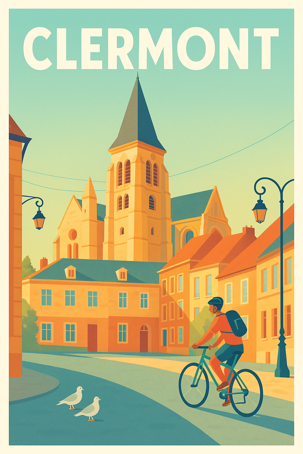 Affiche de Clermont - Une balade ensoleillée au cœur de la ville