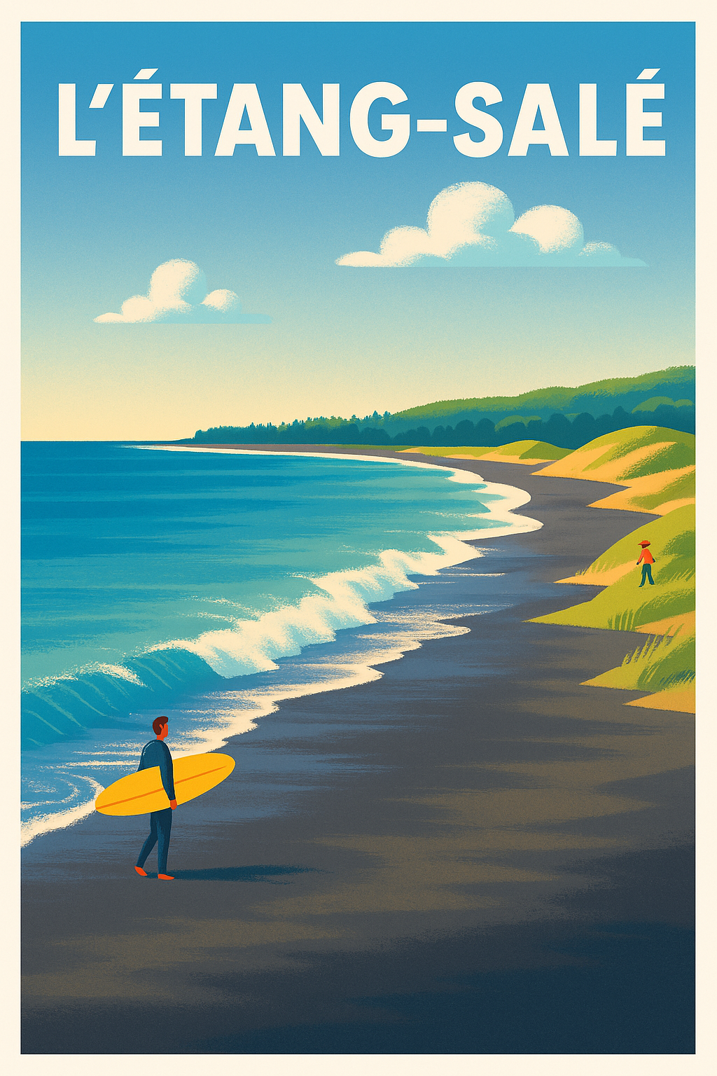 Affiche de L'Étang-Salé - Invitation à la Côte Sauvage