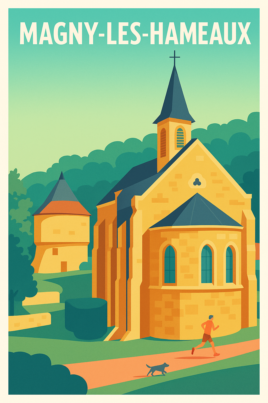 Affiche de Magny-les-Hameaux - Charme champêtre et patrimoine historique
