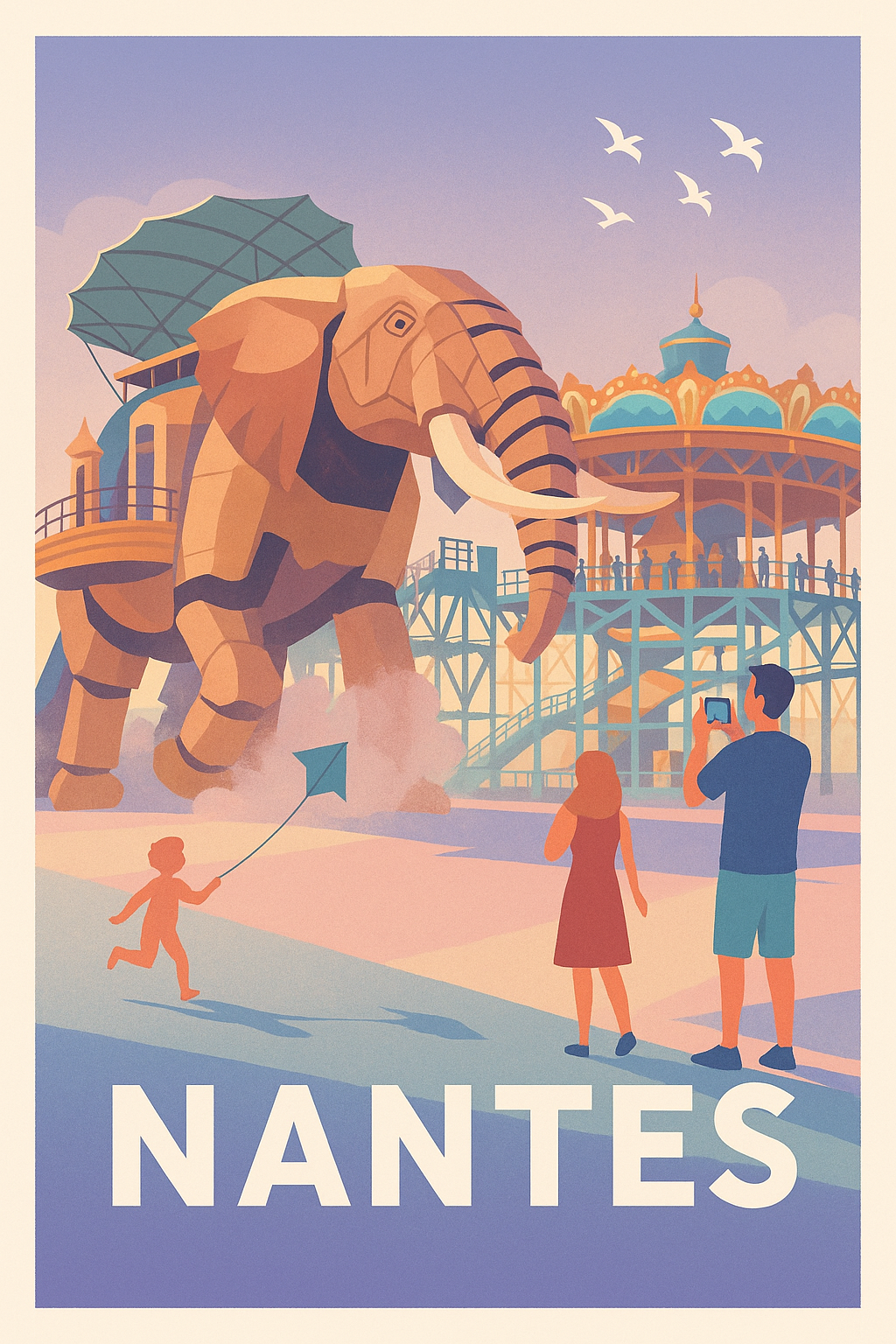 Affiche Nantes - Voyage féerique sur l'île aux Machines