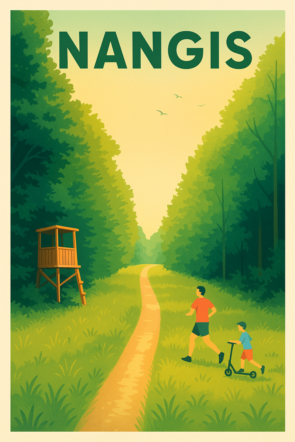Affiche de Nangis - Évasion nature en pleine forêt