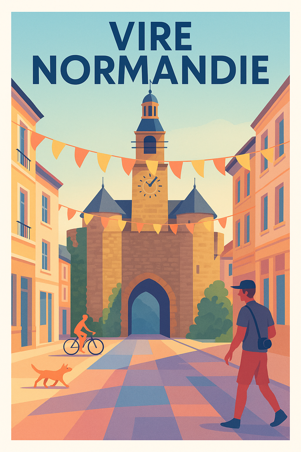 Affiche de Vire Normandie - Charme historique et ambiance paisible