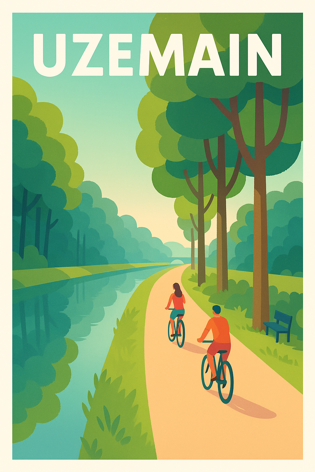 Affiche de Uzemain - Évasion nature au fil de l'eau