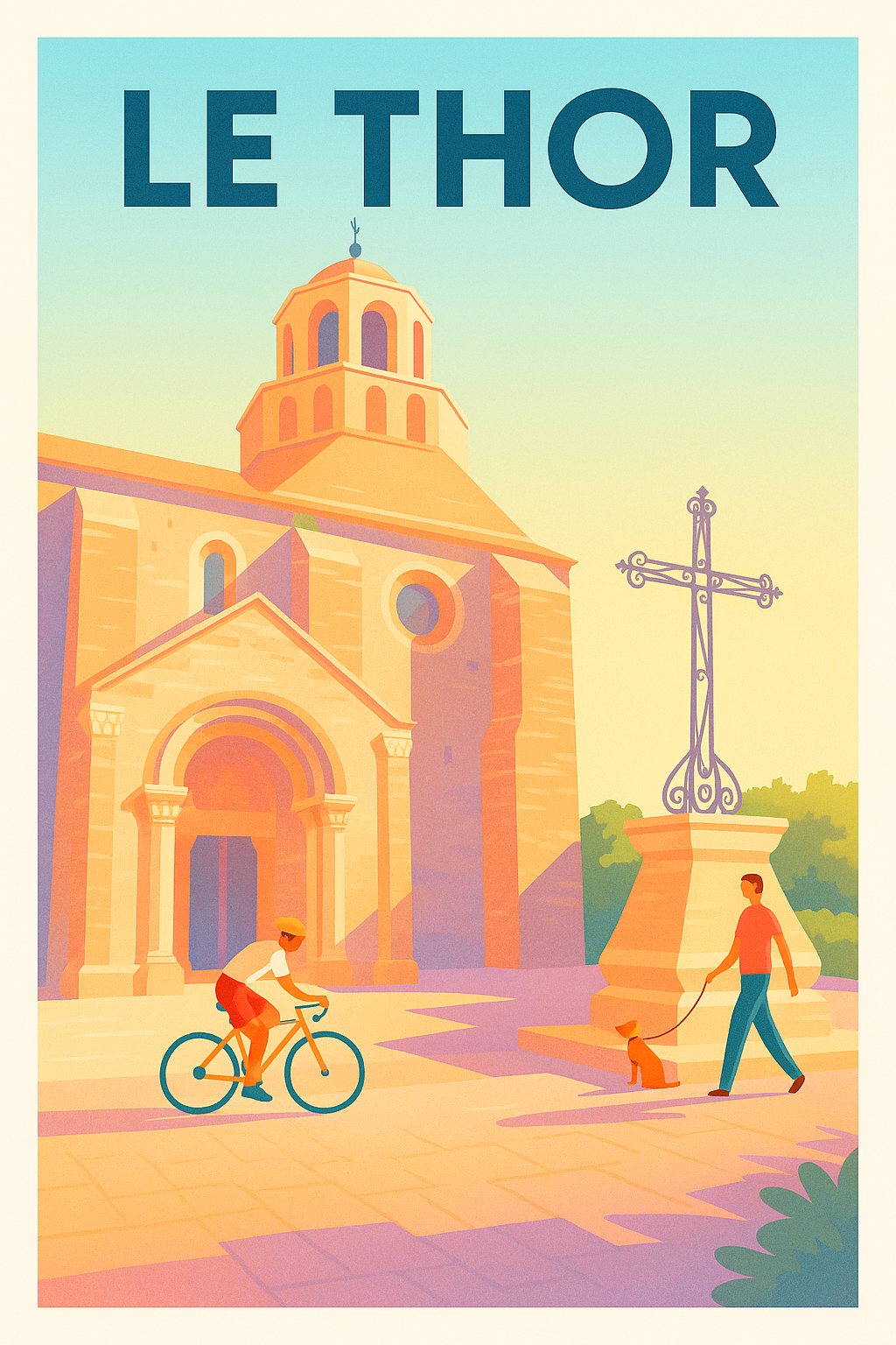 Affiche de Le Thor - Charme et douceur provençale