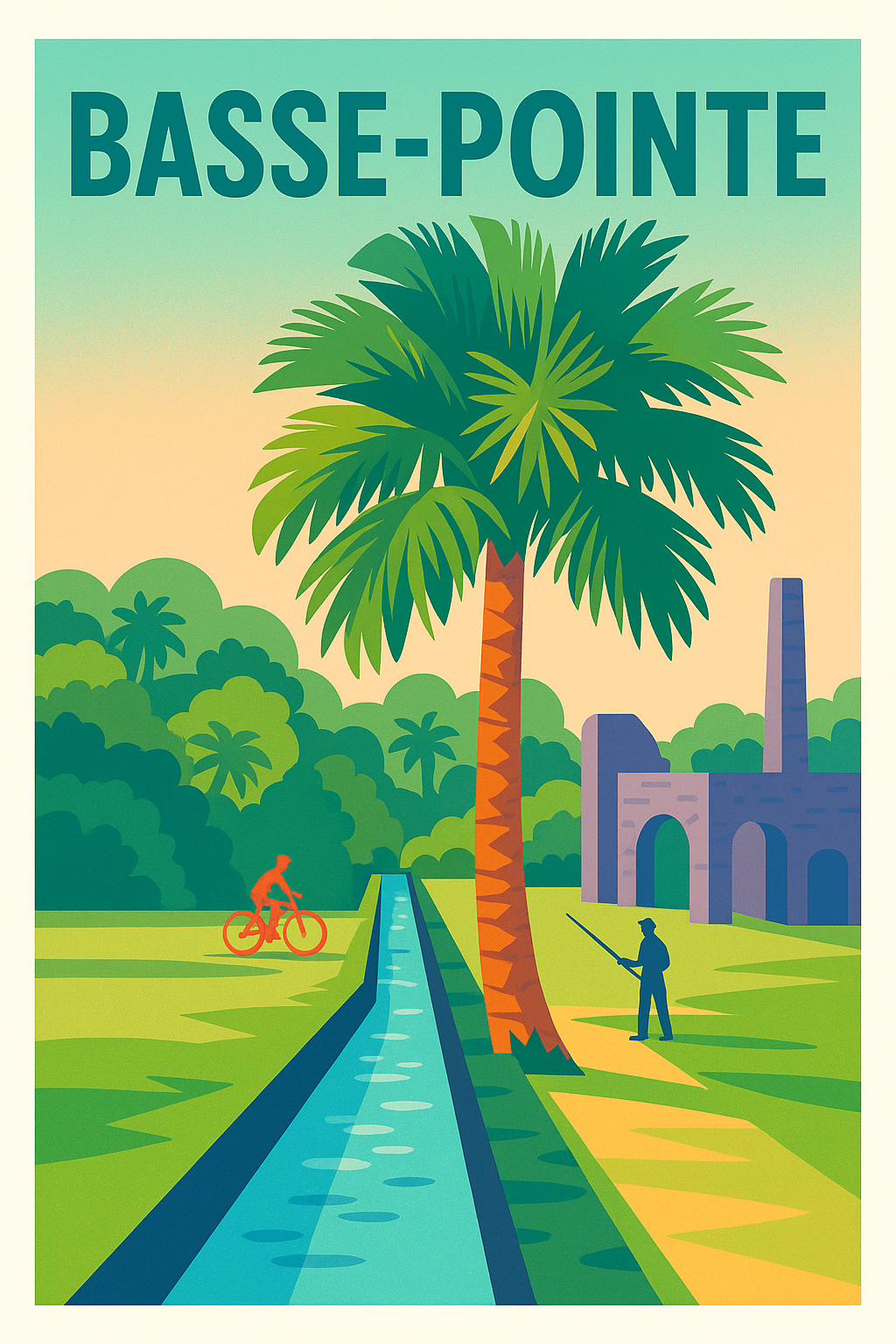 Affiche de Basse-Pointe - Évasion Tropicale et Patrimoine
