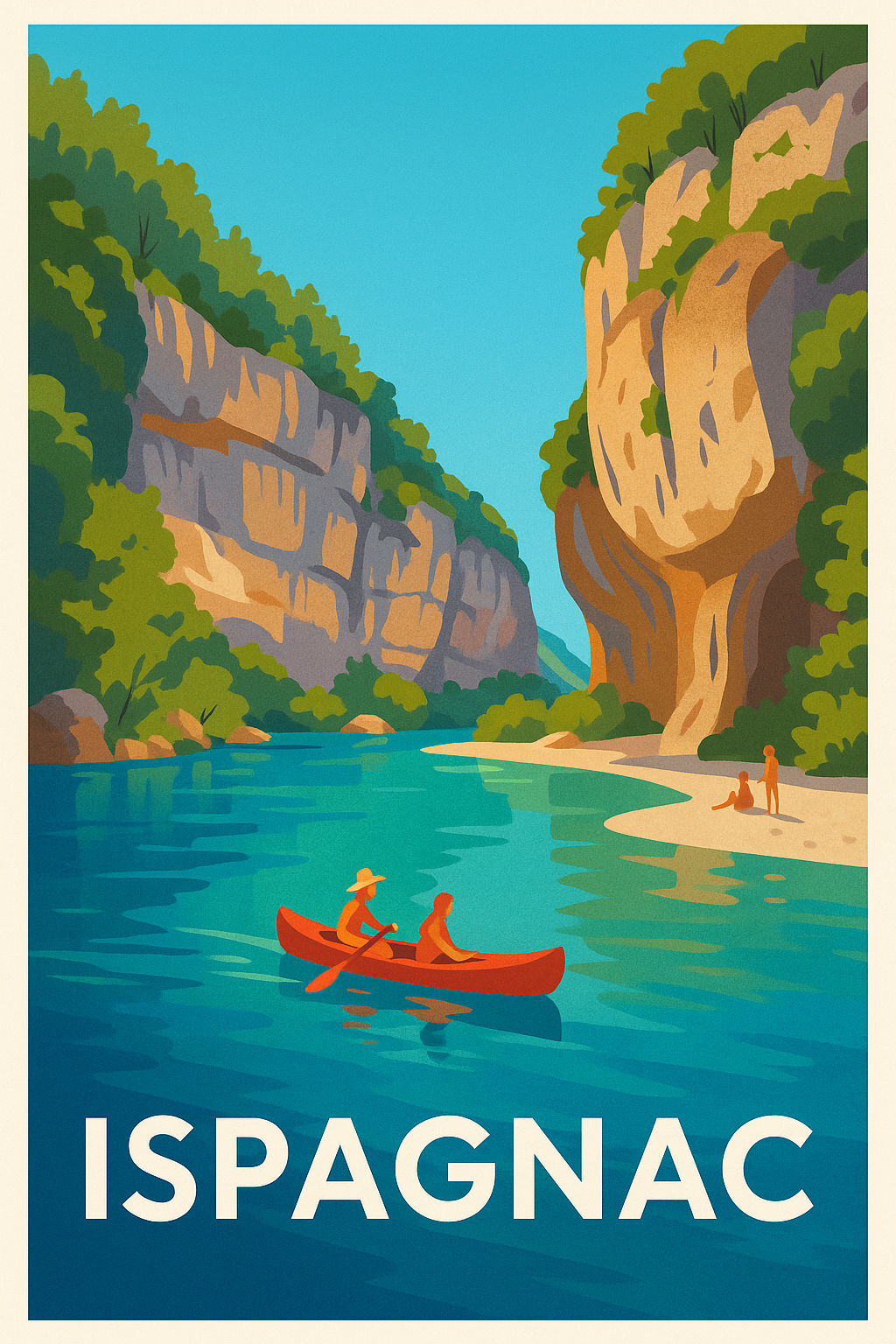 Affiche de Ispagnac - Évasion au fil de la rivière sauvage