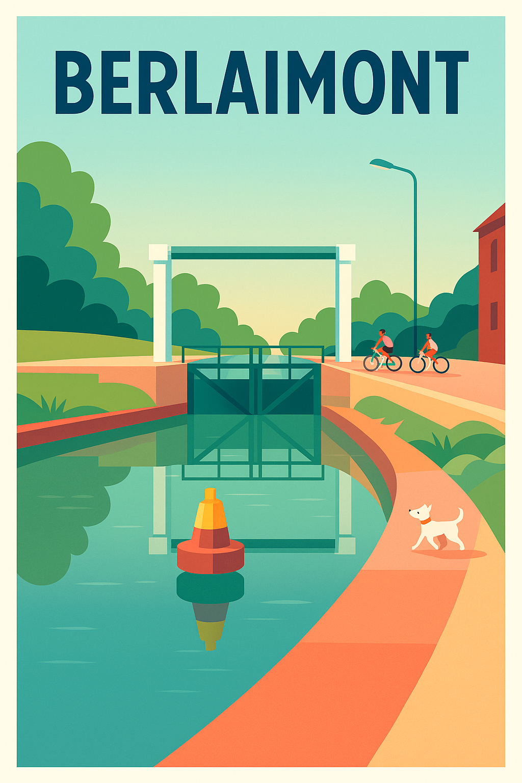 Affiche de Berlaimont - Charme et douceur au fil de l'eau