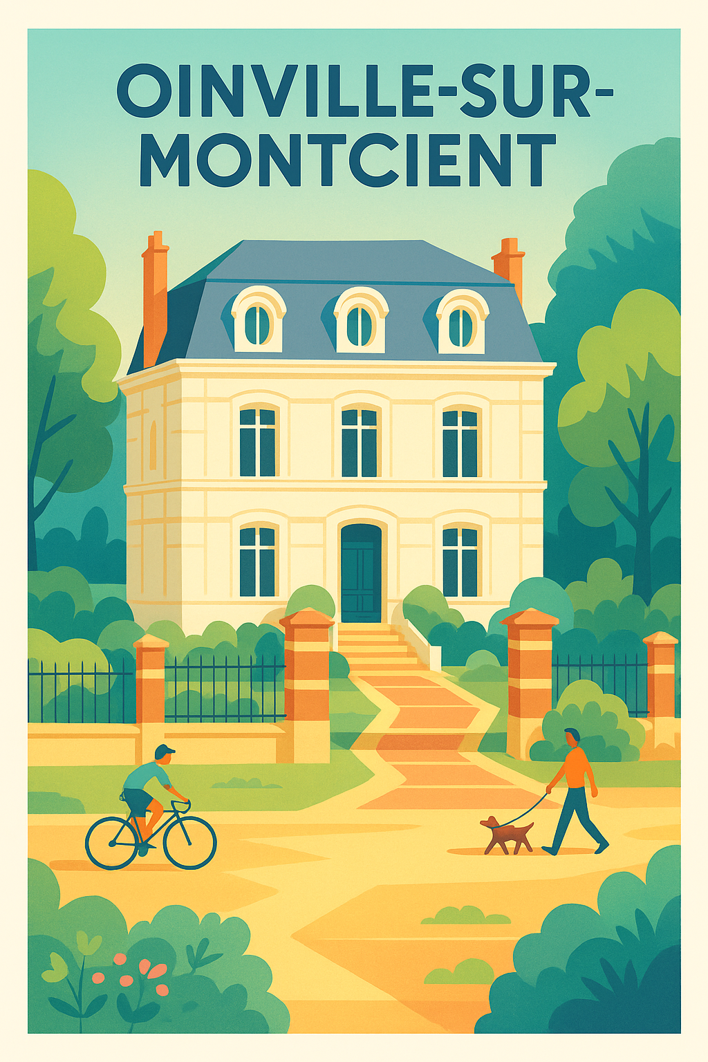 Affiche de Oinville-sur-Montcient - Charme et douceur de la vie de village