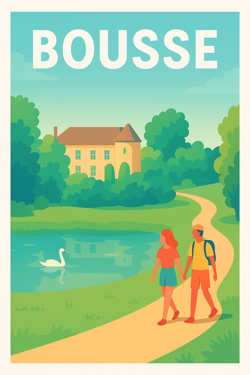 Affiche de Bousse - Promenade bucolique au fil de l'eau