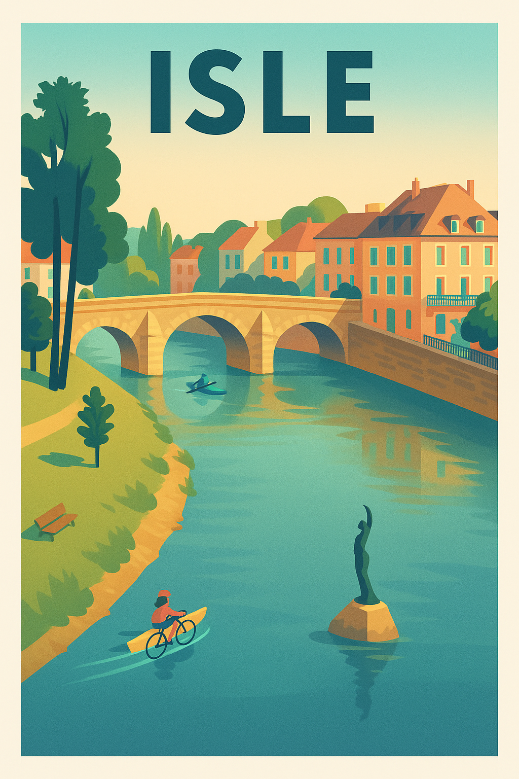 Affiche de Isle - Charme paisible au fil de l'eau