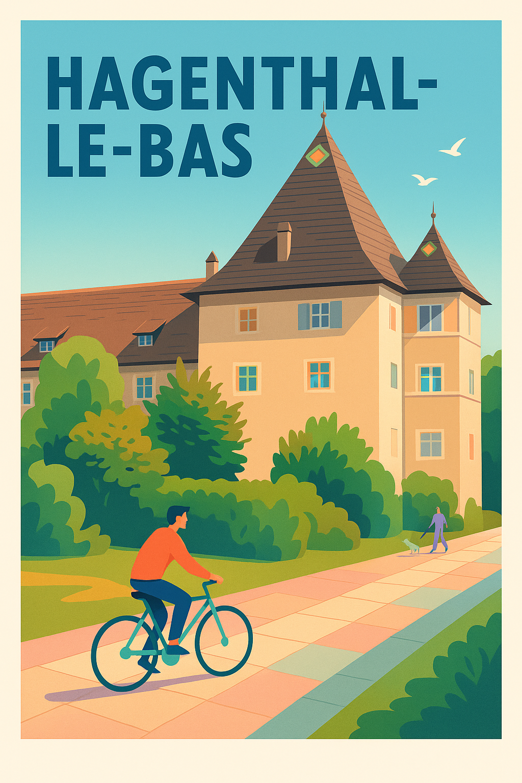 Affiche de Hagenthal-le-Bas - Charme et sérénité à vélo