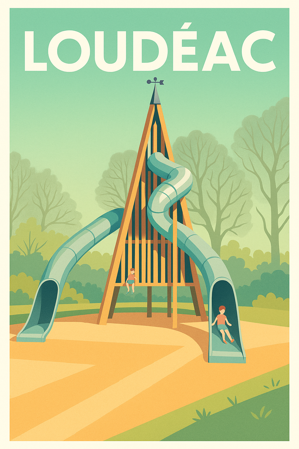 Affiche de Loudéac - L'aire de jeux qui émerveille