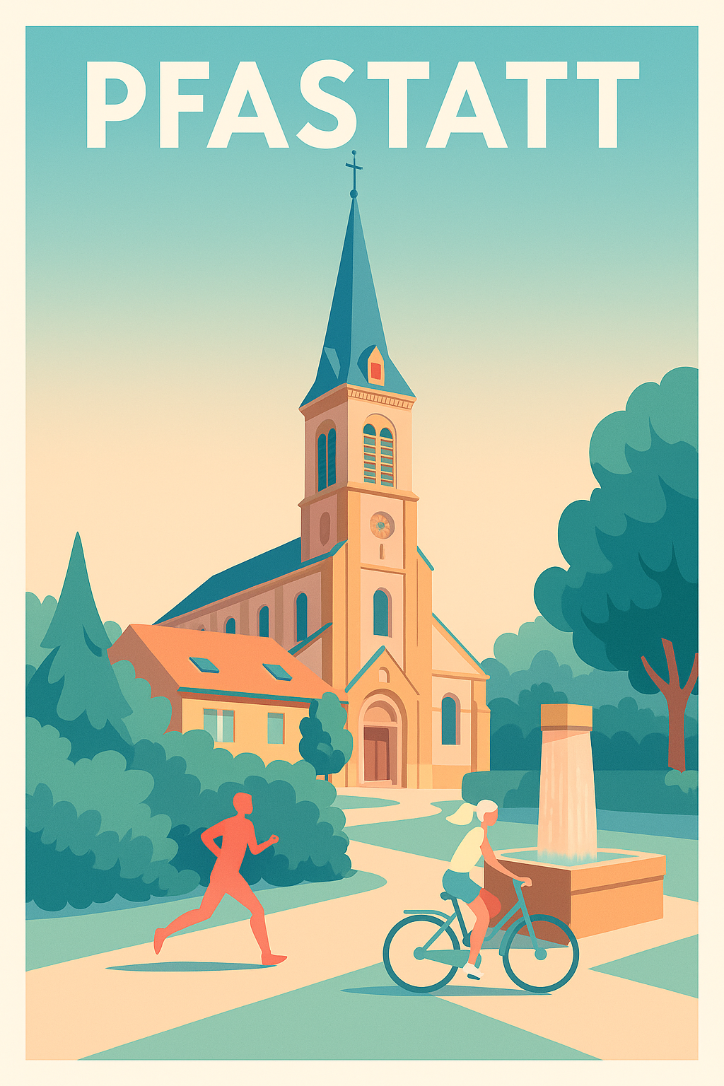 Affiche de Pfastatt - Charme tranquille et vie active