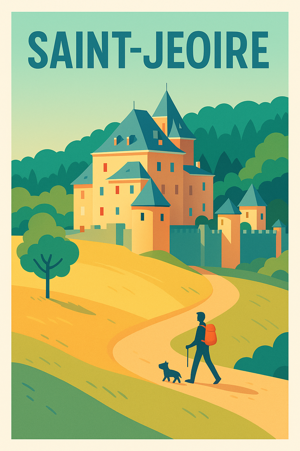 Affiche de Saint-Jeoire - Invitation à la découverte et à la randonnée