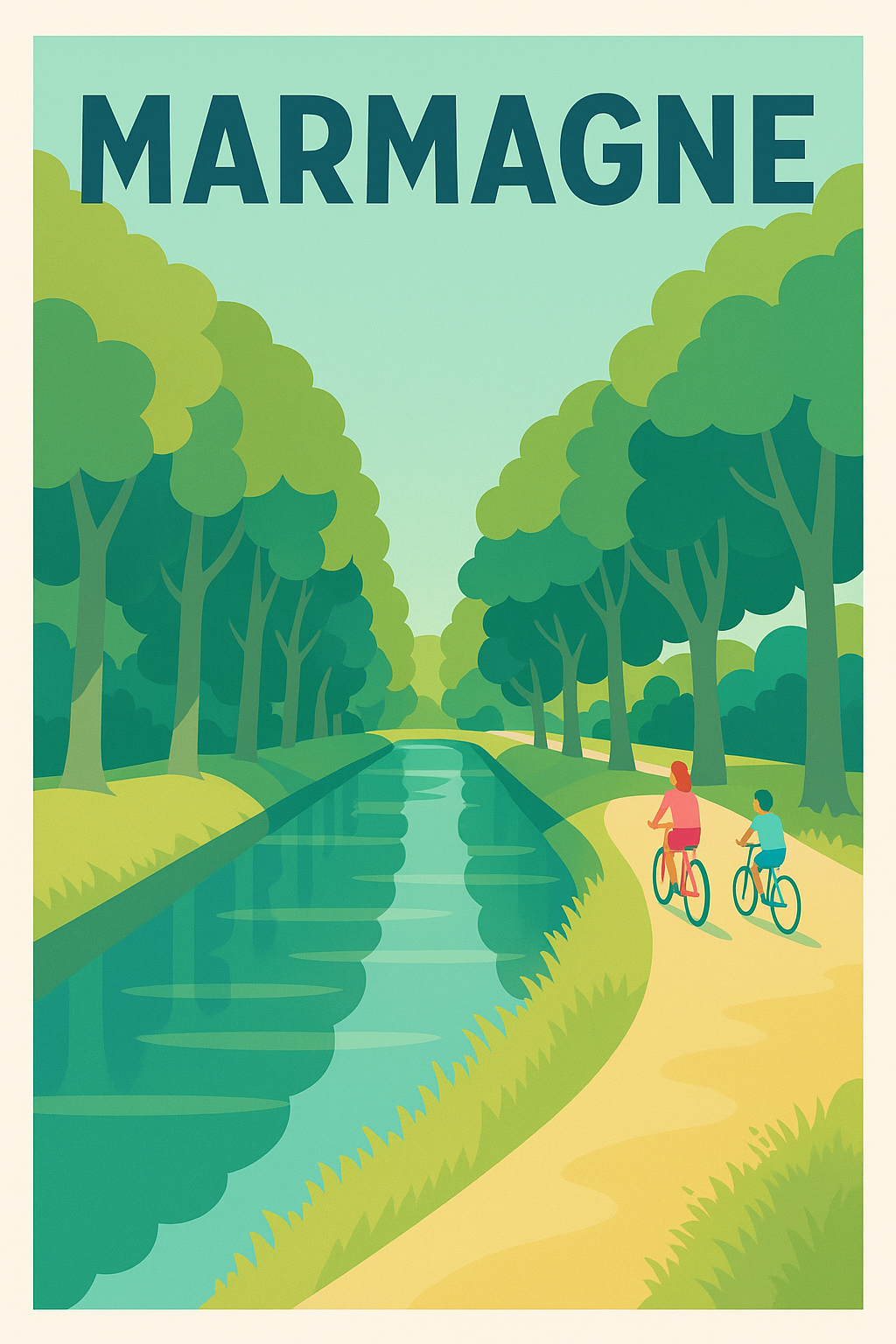 Affiche de Marmagne - Sérénité au fil de l'eau et des forêts