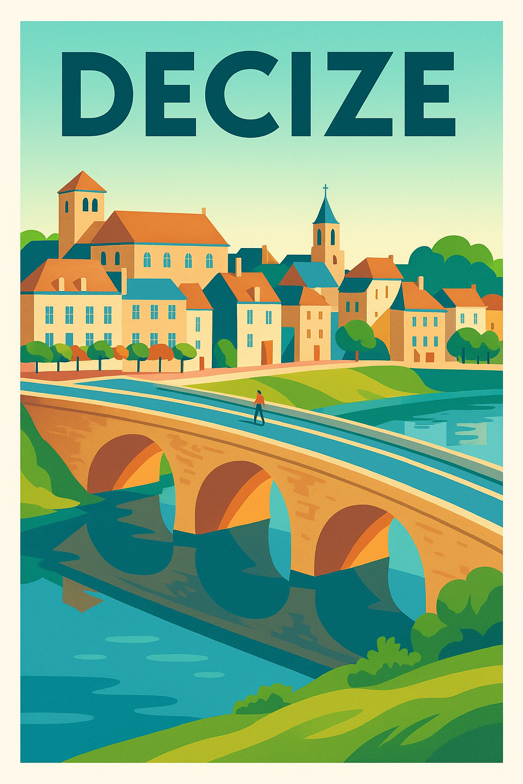 Affiche de Decize - Charme intemporel au bord de l'eau