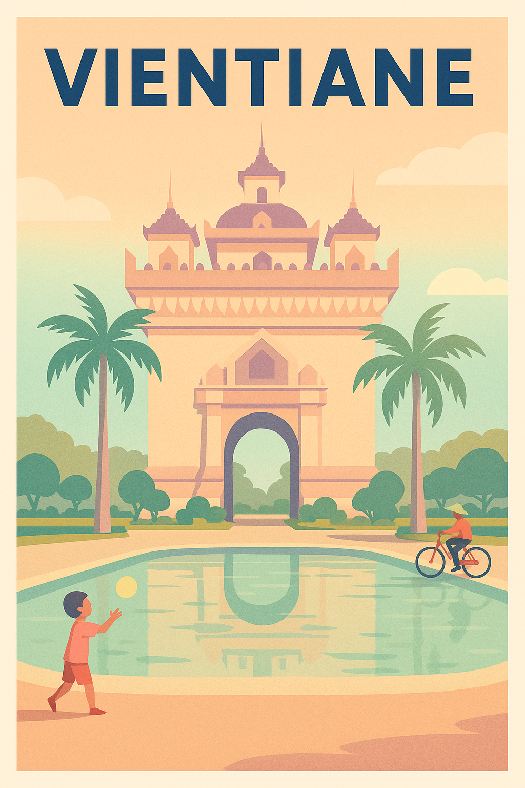 Affiche de Vientiane - Évasion paisible au cœur du Laos