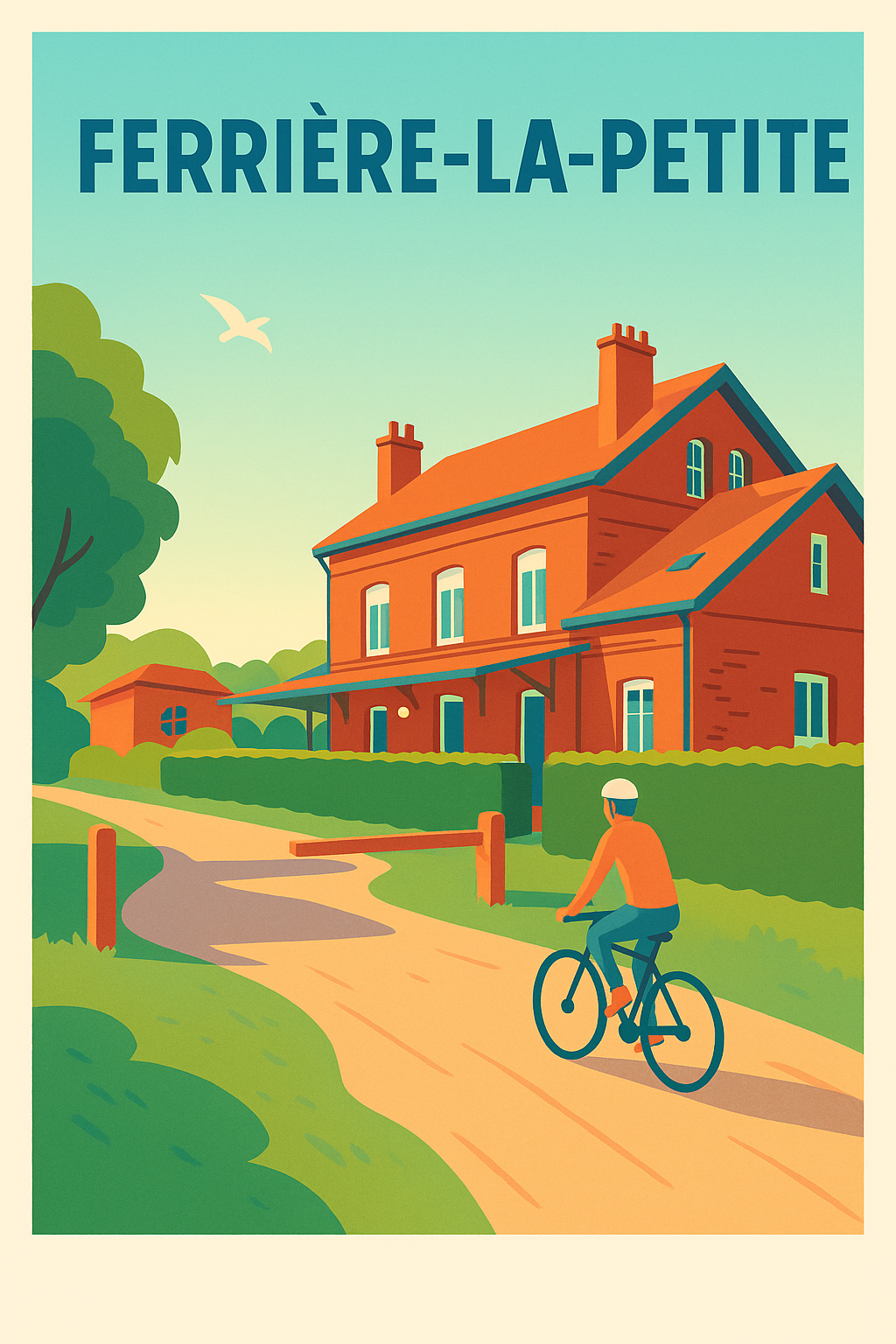 Affiche de Ferrière-la-Petite - Charme campagnard à vélo