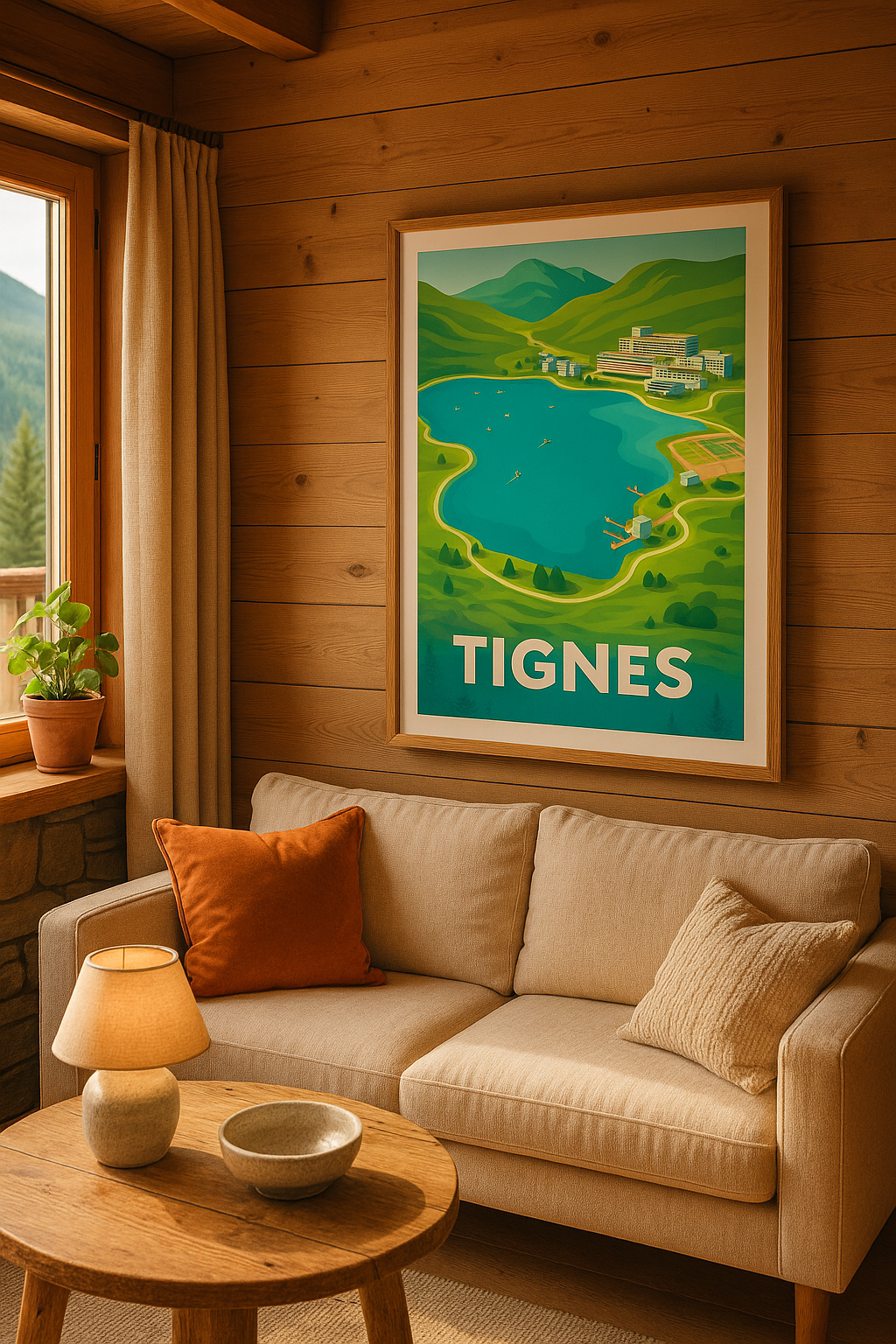 Mise en situation Affiche de Tignes - Évasion et sérénité au bord du lac