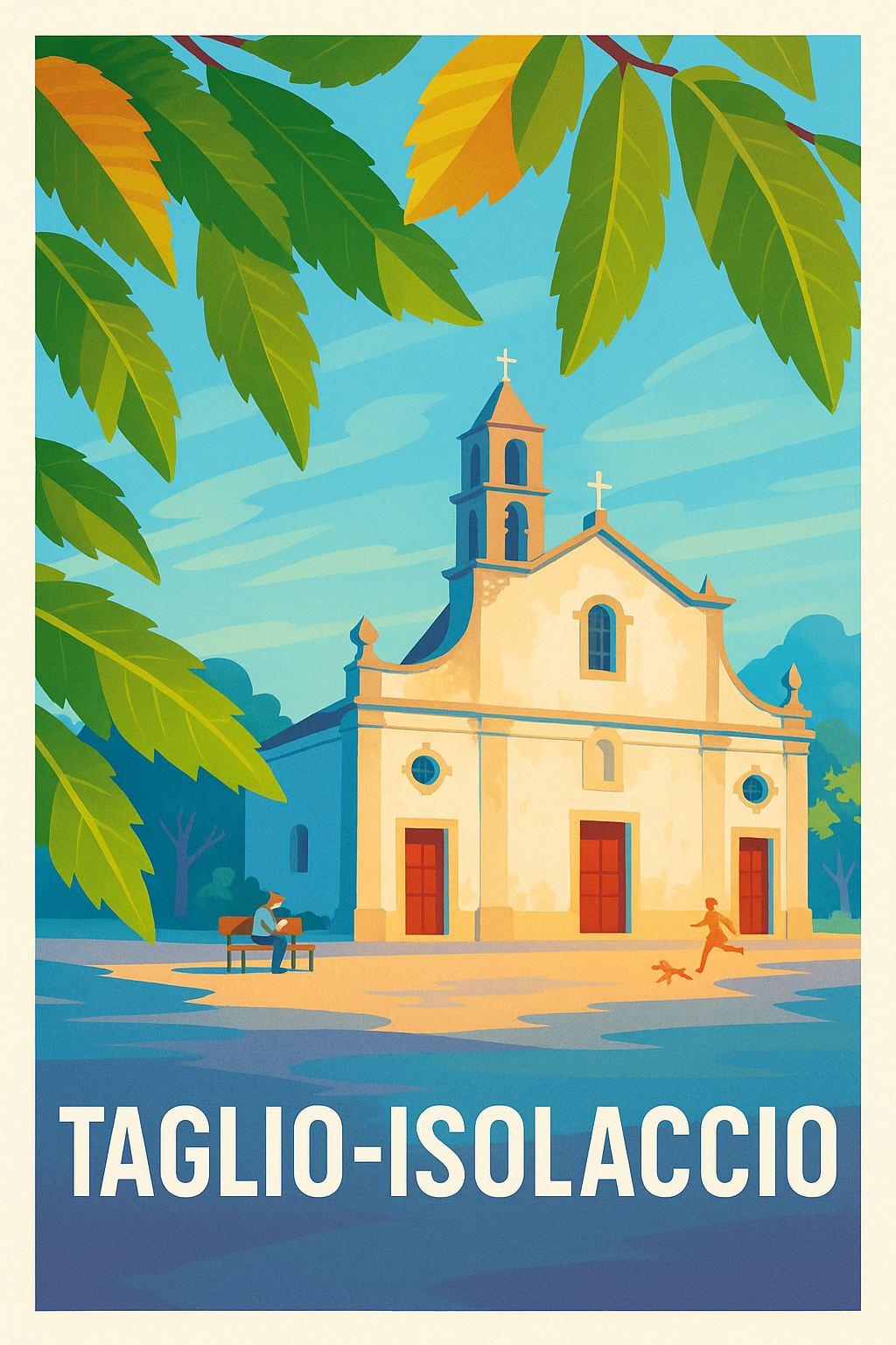 Affiche Taglio-Isolaccio — Sérénité et charme méditerranéen · poster d'art de Taglio-Isolaccio