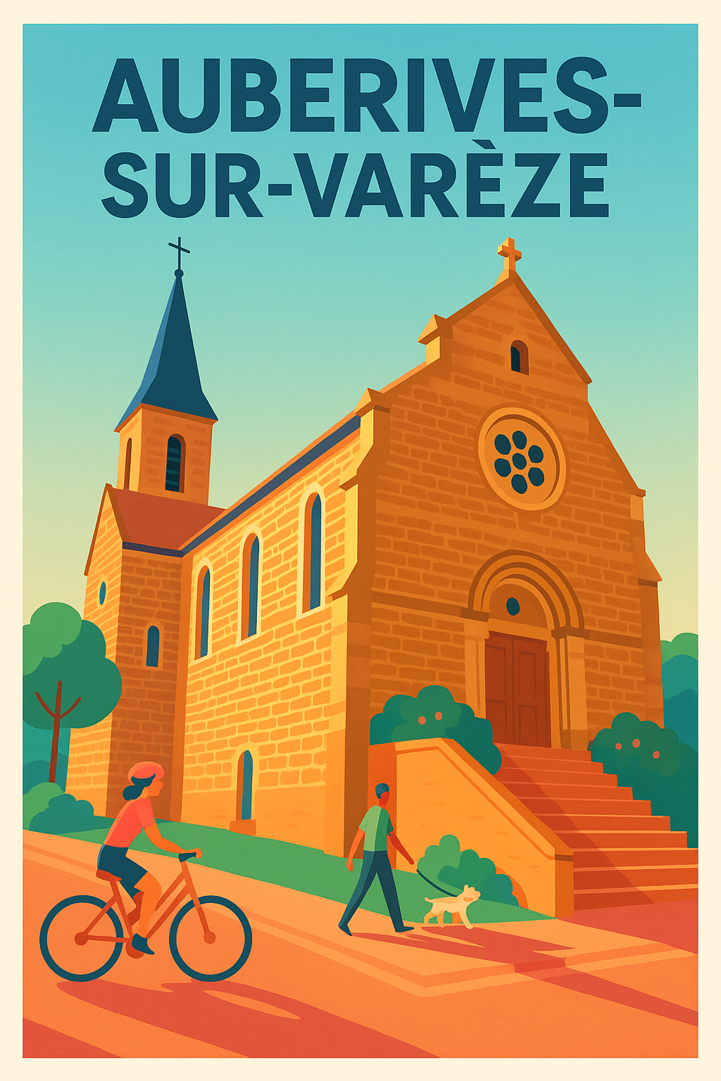 Affiche de Auberives-sur-Varèze - Charme et Sérénité au Cœur de la Ville