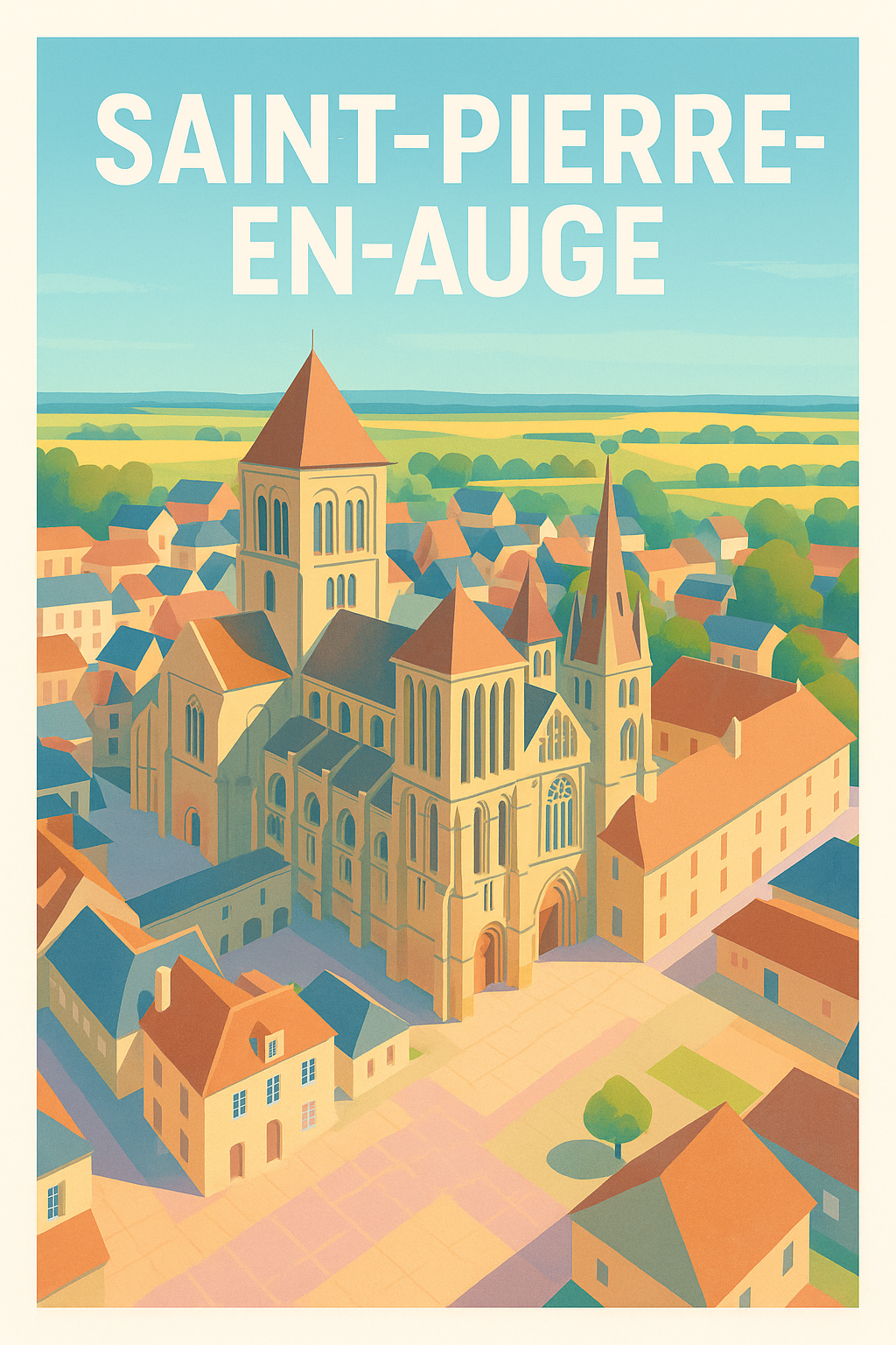 Affiche de Saint-Pierre-en-Auge - Charme et patrimoine au cœur de la Normandie