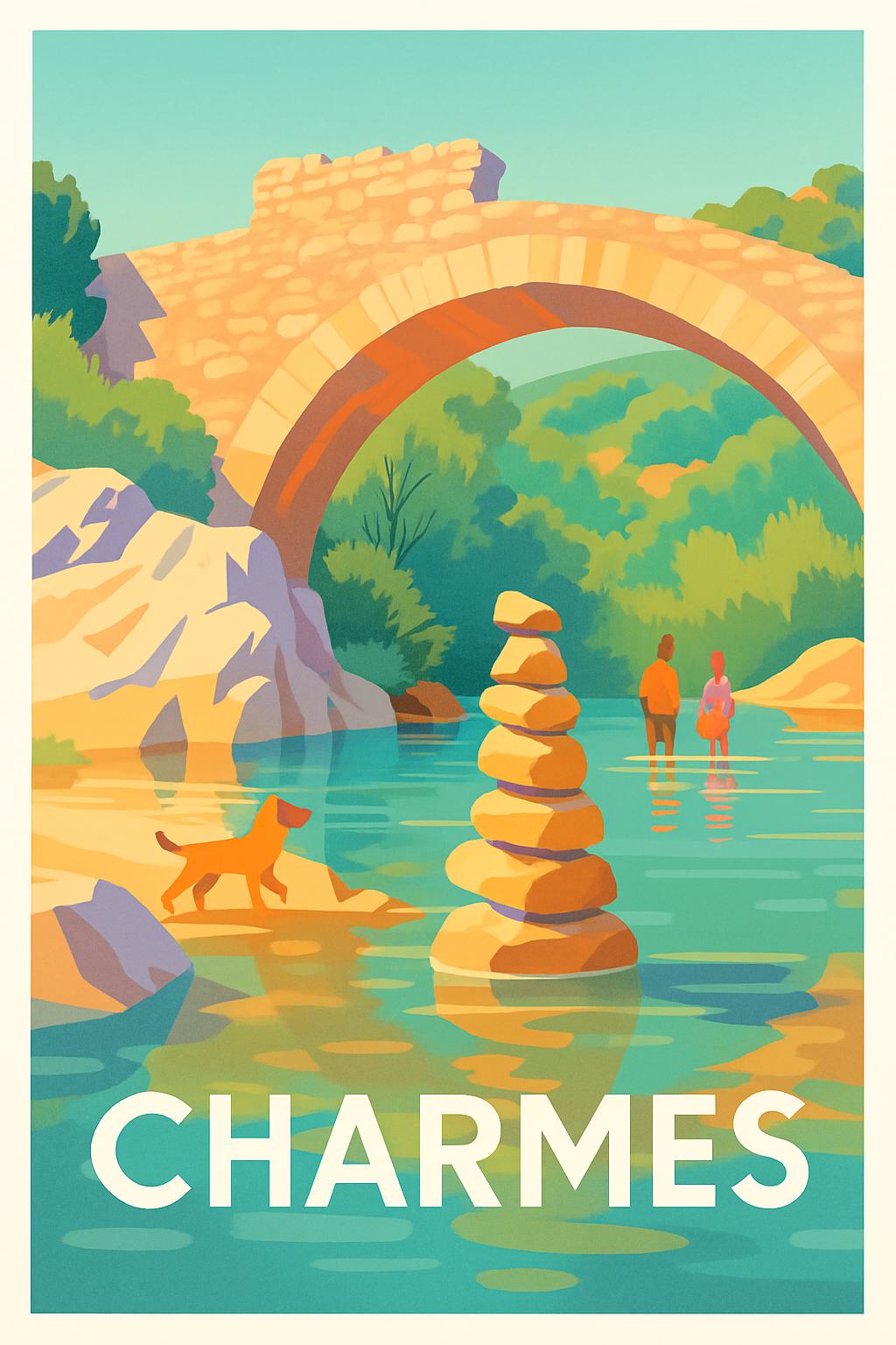 Affiche de Charmes - Plongée paisible au cœur de la nature