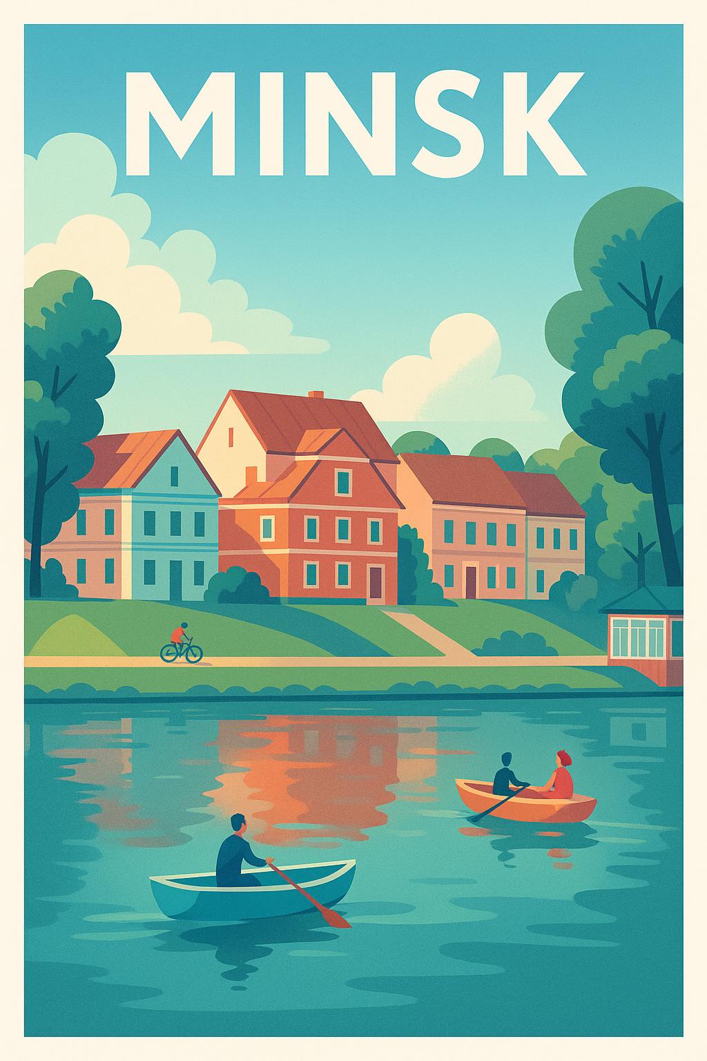 Affiche de Minsk - Évasion paisible au fil de l'eau