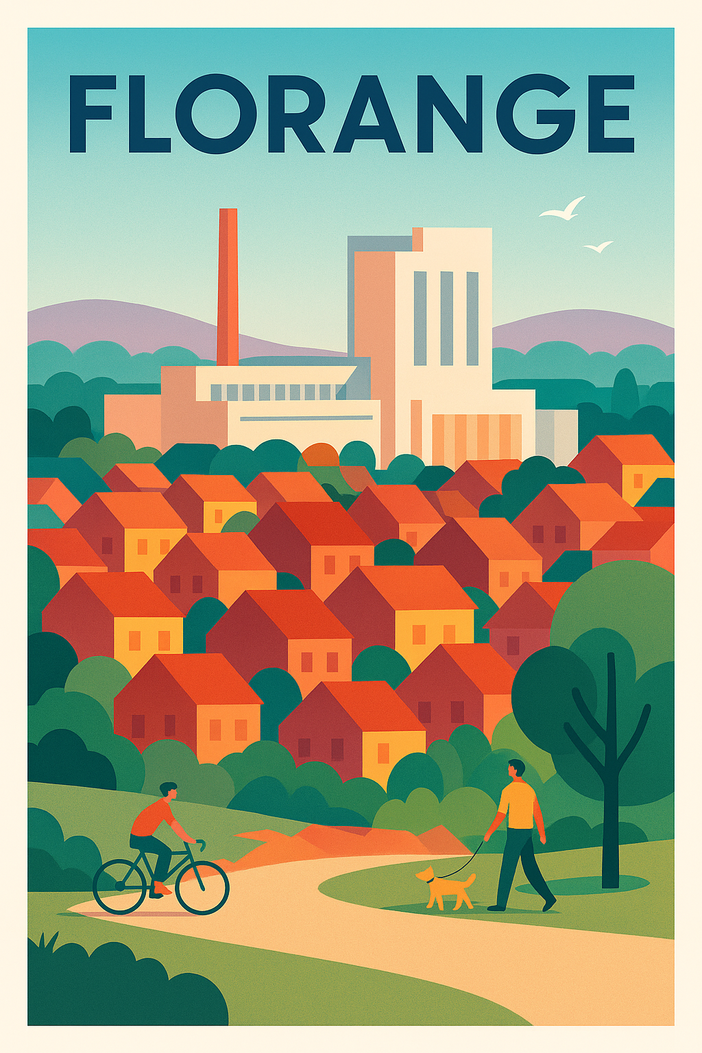 Affiche de Florange - Douceur urbaine et nature apaisante