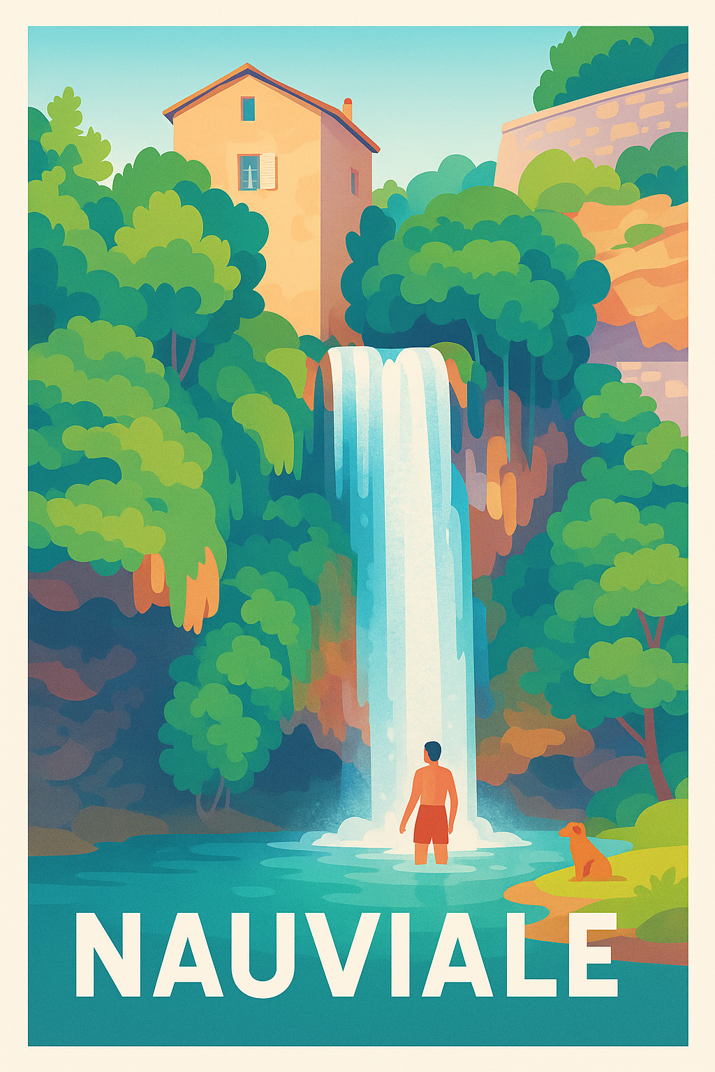 Affiche de NauViale - Nature et détente au cœur de la cascade