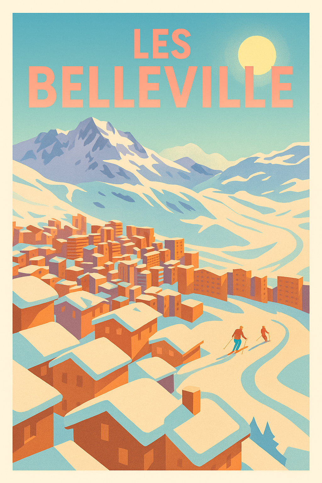 Affiche de Les Belleville - Évasion hivernale en montagne