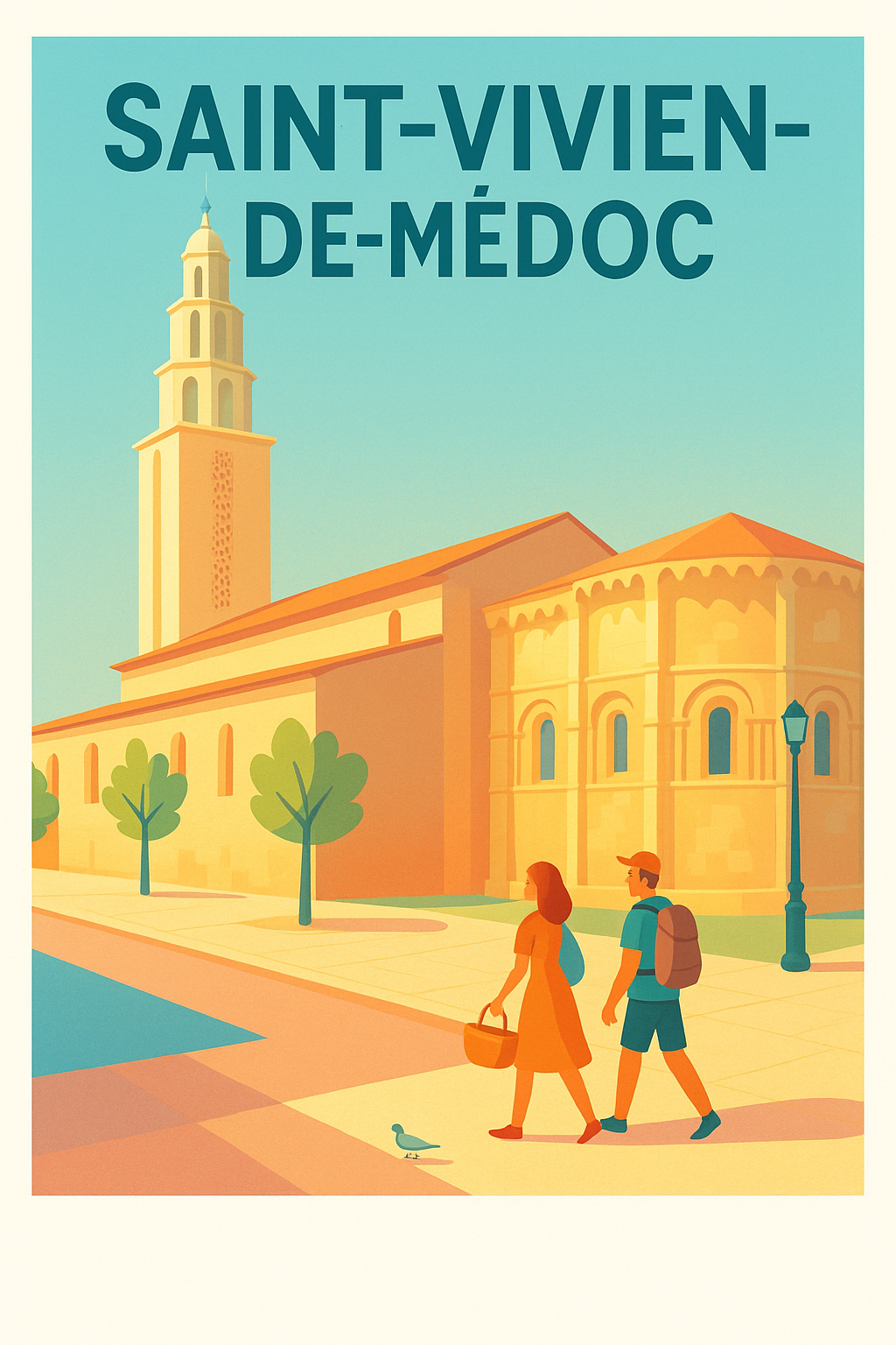 Affiche de Saint-Vivien-de-Médoc - Une invitation au voyage et à la découverte