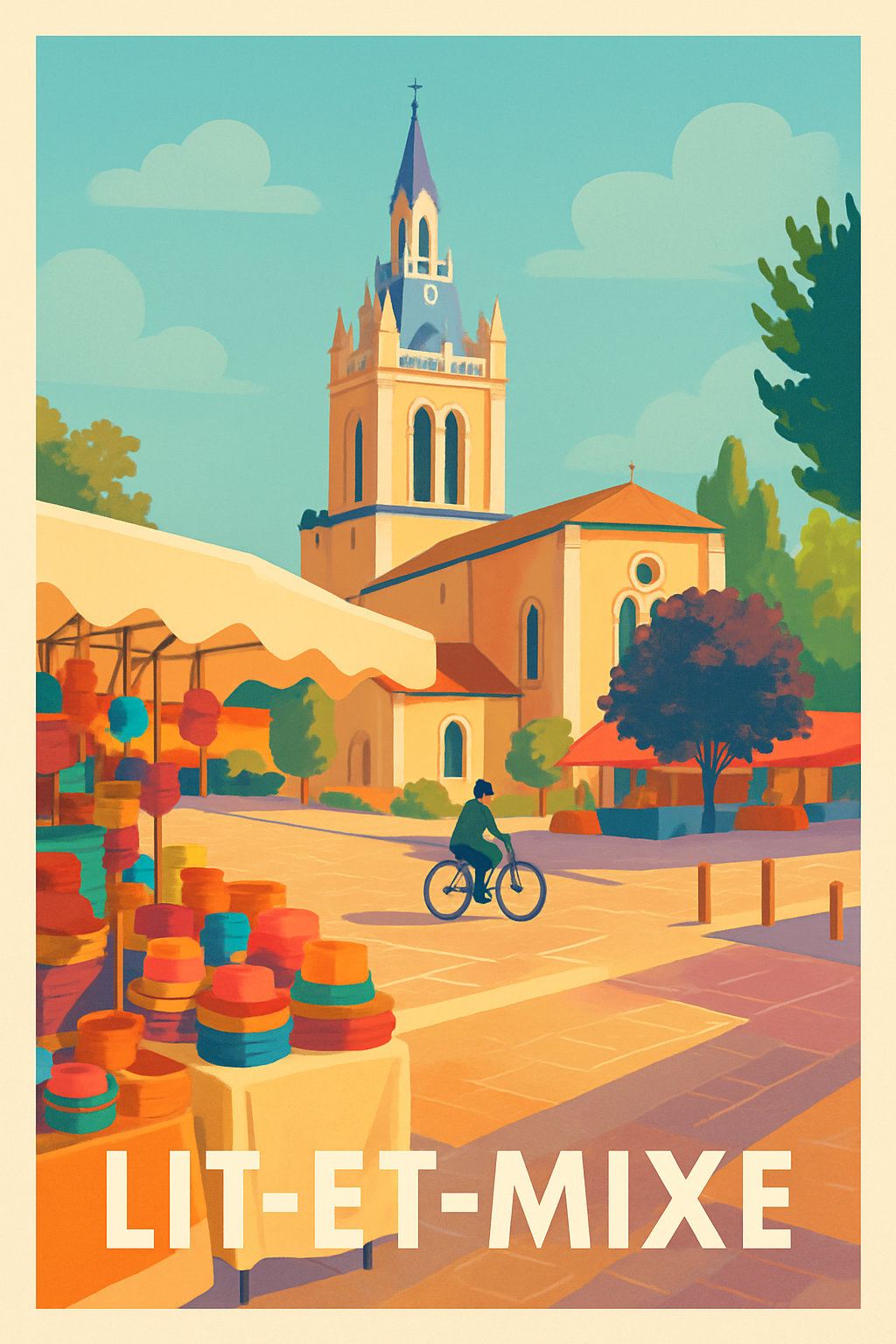 Affiche de Lit-et-Mixe - Charme et lumière d’un village basque