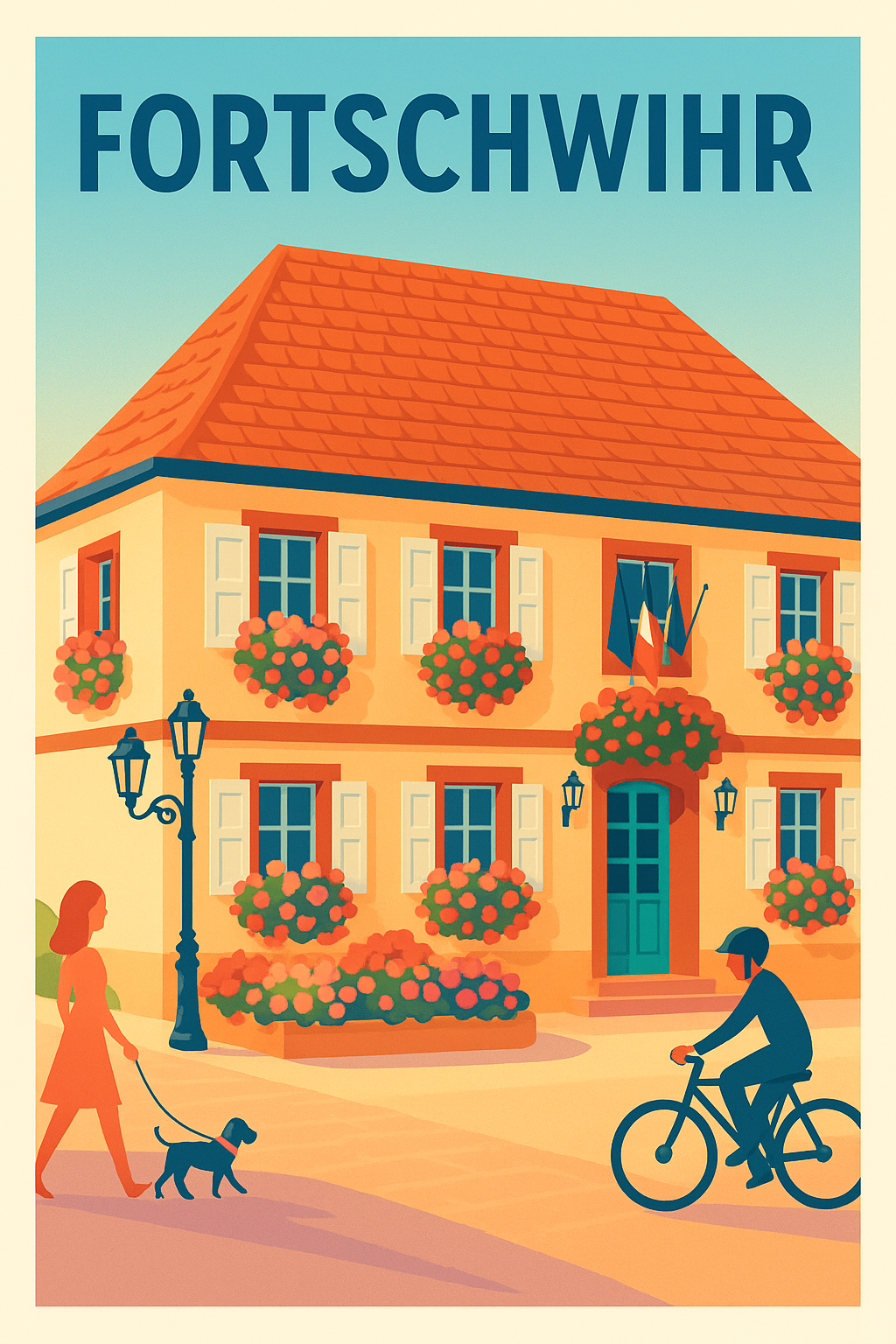 Affiche de Fortschwihr - Charme et sérénité en pleine lumière