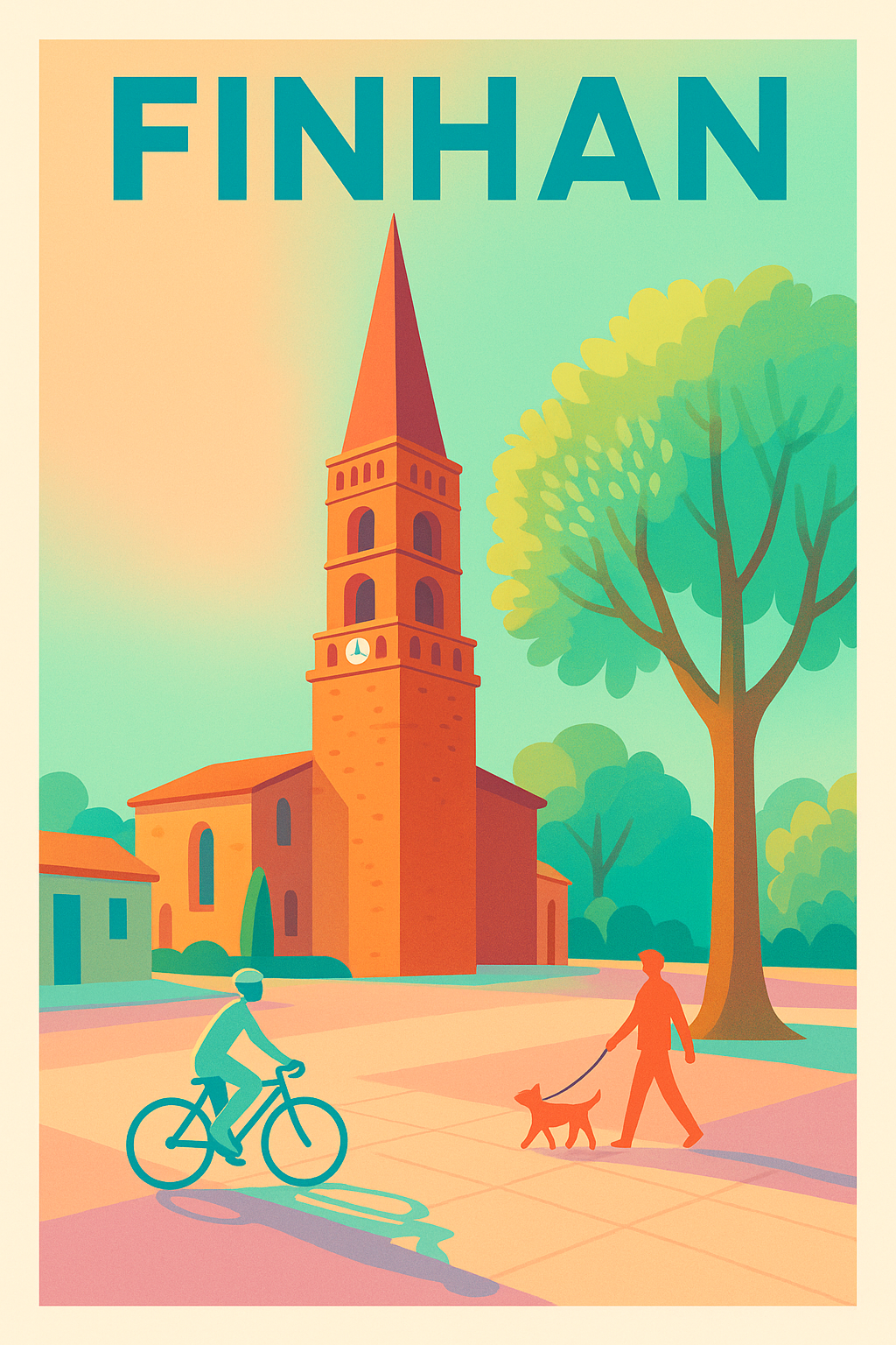 Affiche de Finhan - Charme paisible au cœur du village