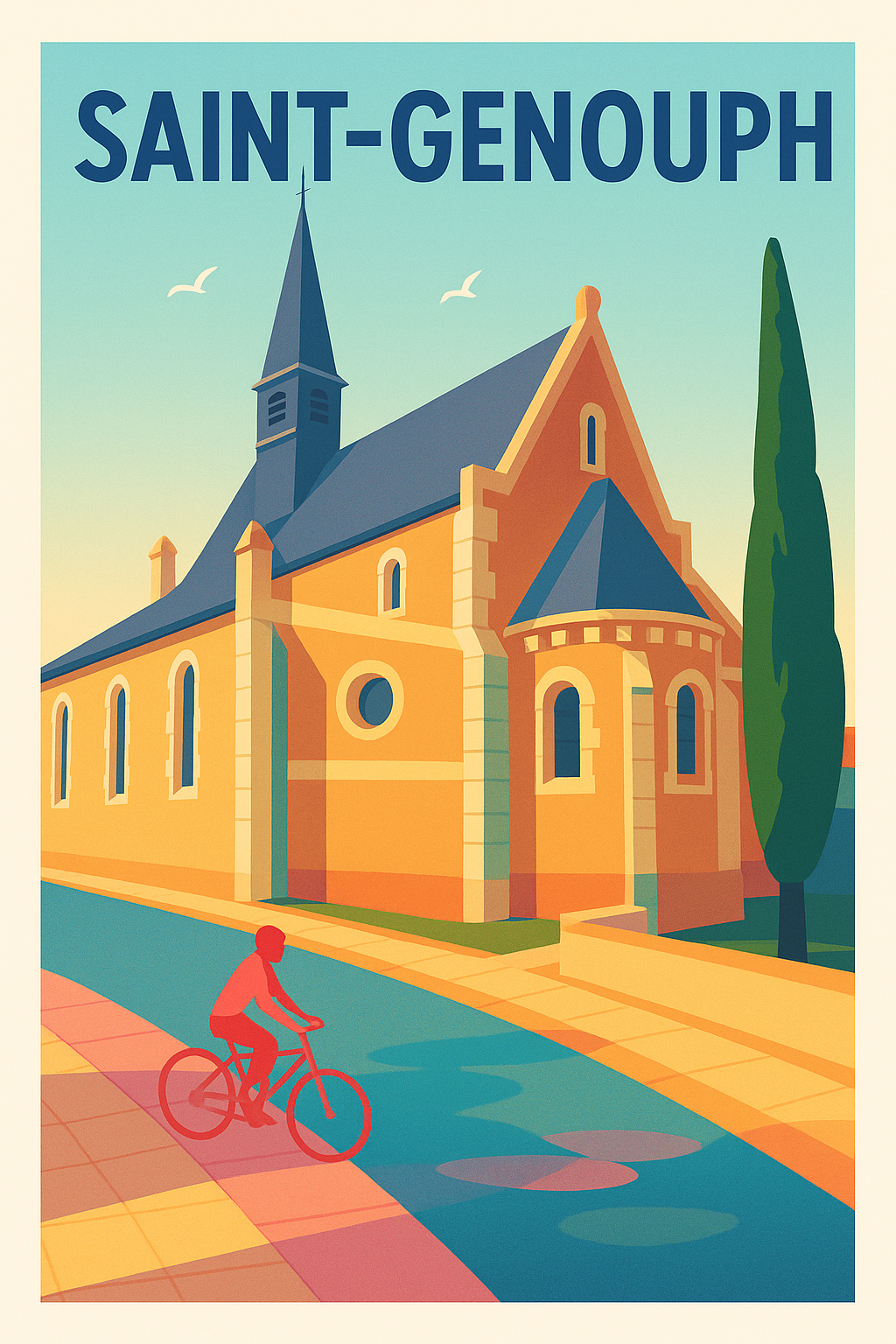 Affiche de Saint-Genouph - Charme intemporel au fil des rues