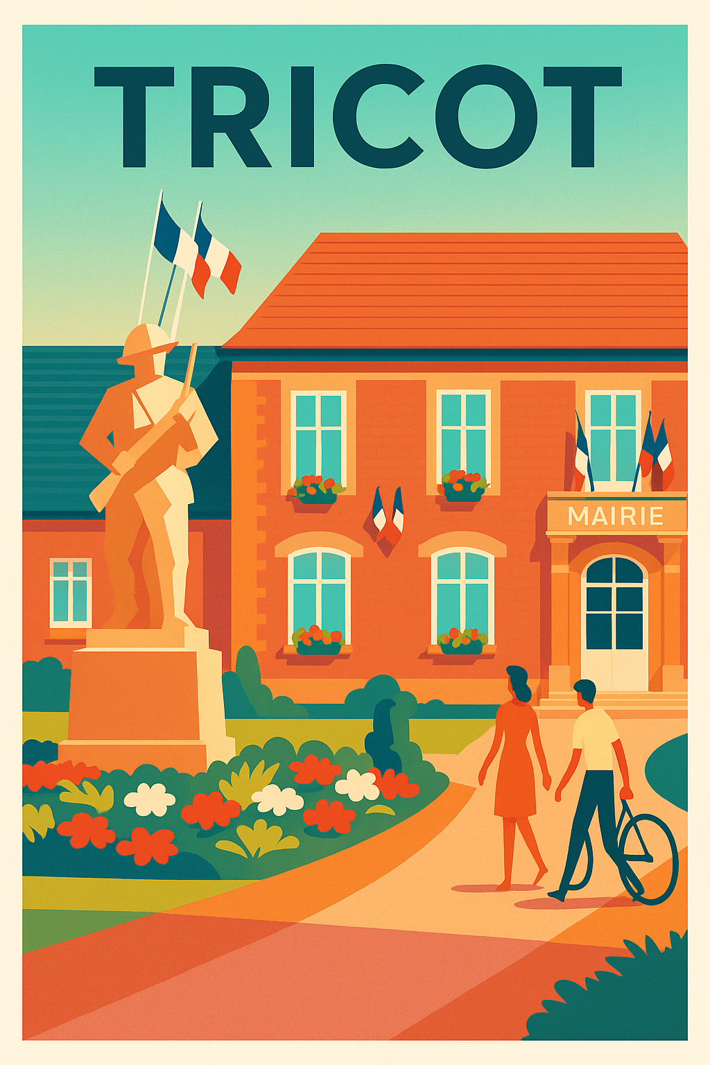 Affiche de Tricot - Charme et Mémoire au cœur de la ville