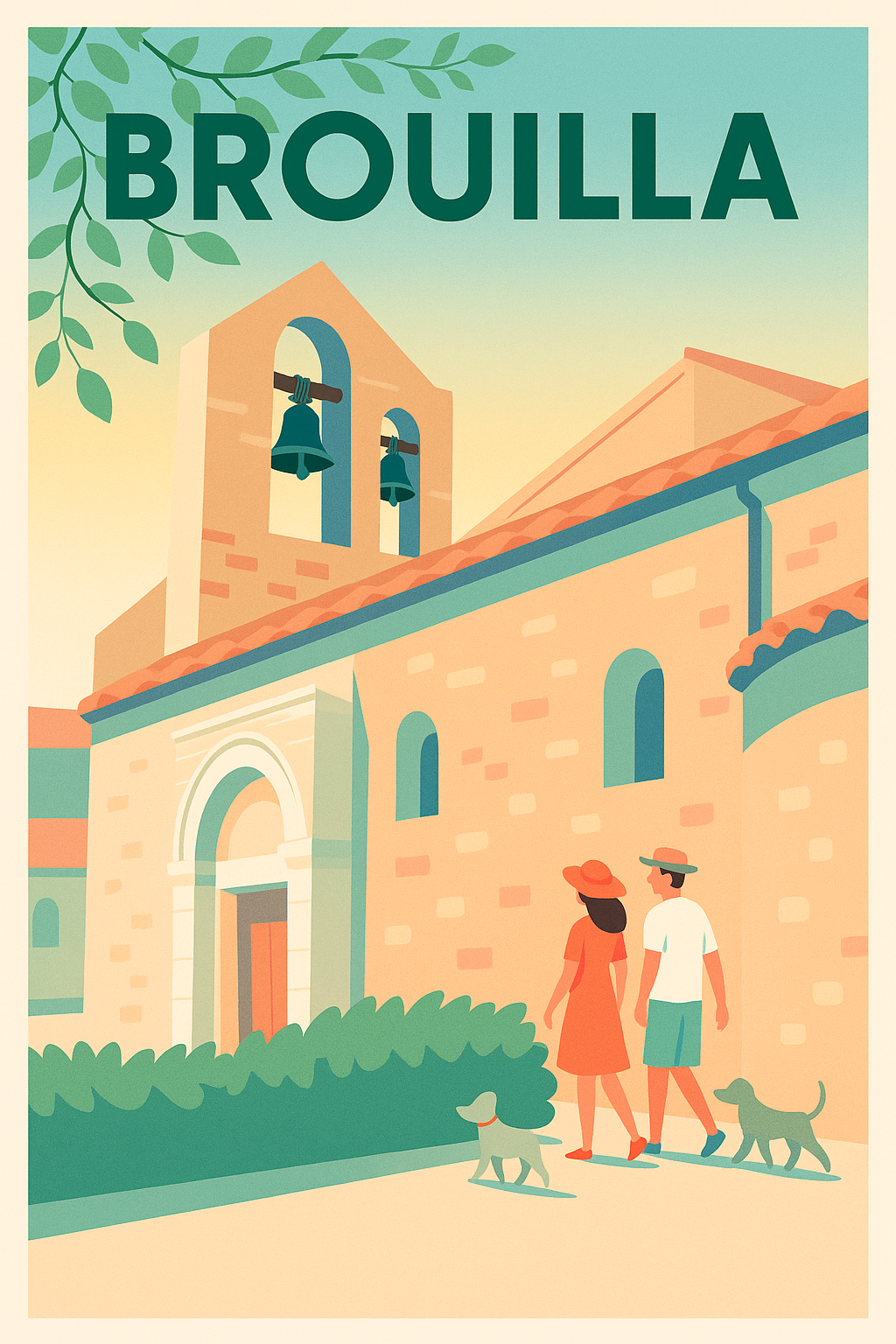 Affiche de Brouilla - Charme et douceur au village